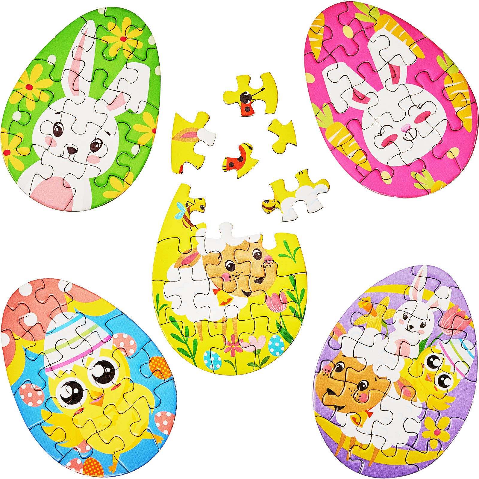 Foto 2 pulgar | Minipuzles Con Forma De Huevo De Pascua Skylety Bunny Chick, 20 Piezas - Venta Internacional.