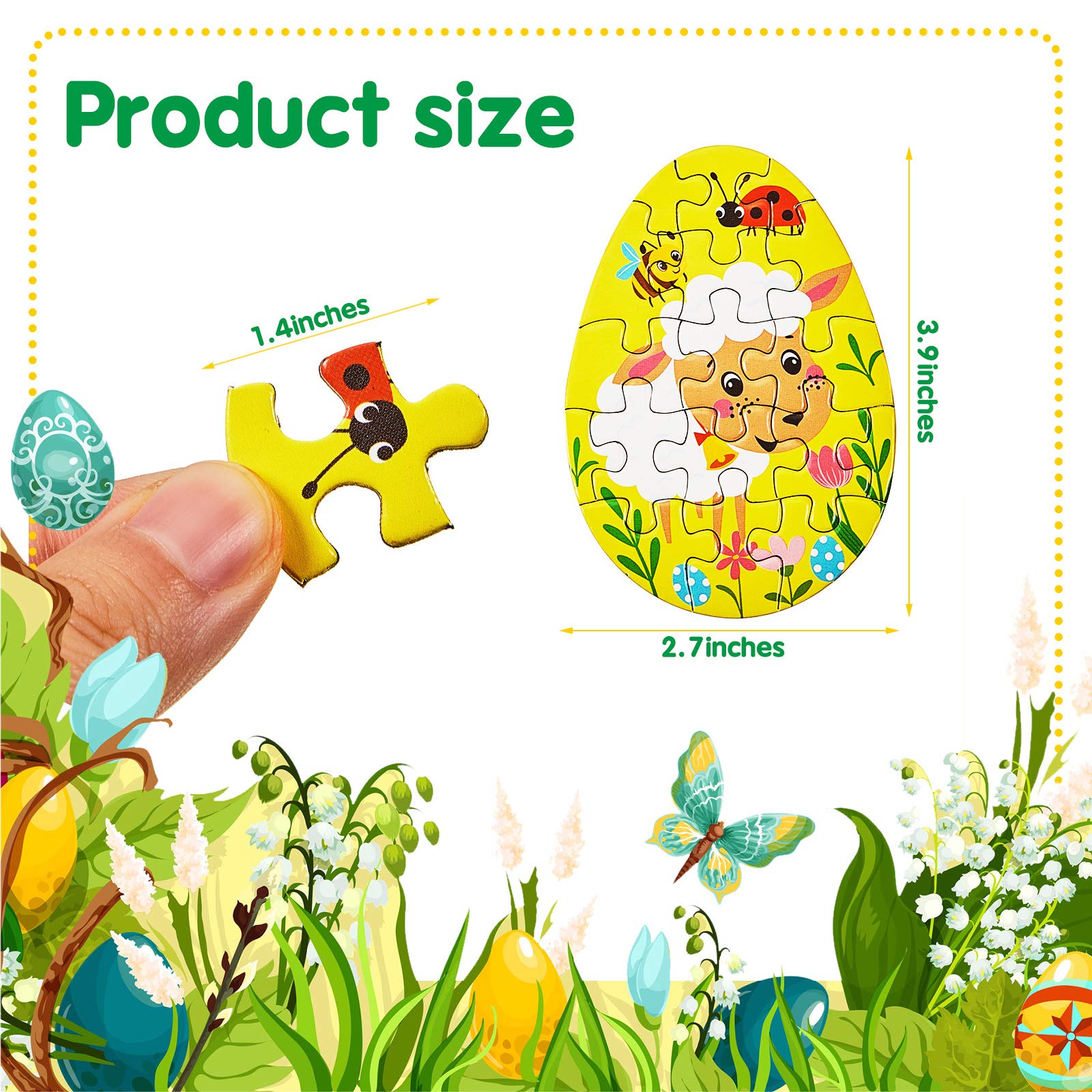 Foto 3 pulgar | Minipuzles Con Forma De Huevo De Pascua Skylety Bunny Chick, 20 Piezas - Venta Internacional.