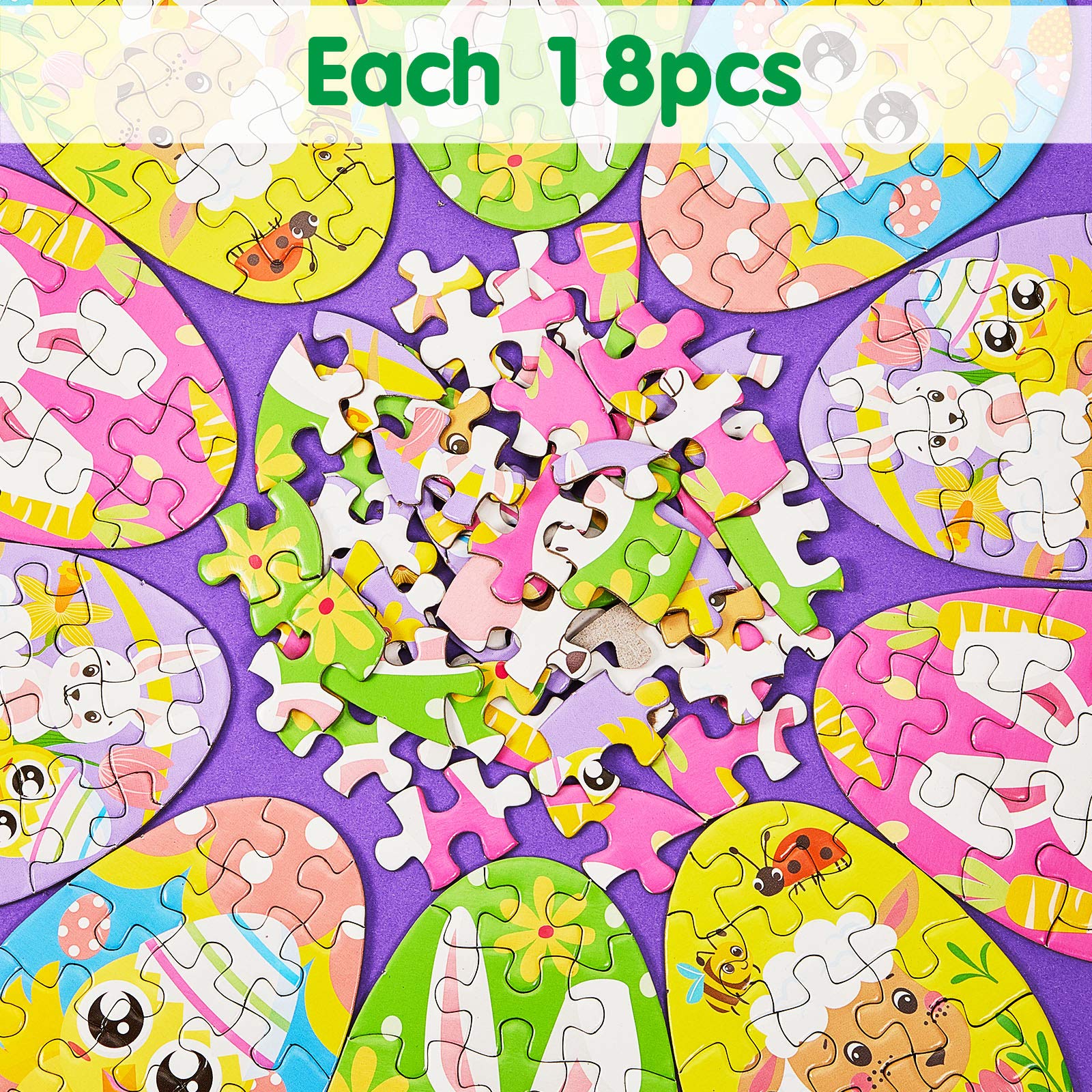 Foto 4 pulgar | Minipuzles Con Forma De Huevo De Pascua Skylety Bunny Chick, 20 Piezas - Venta Internacional.