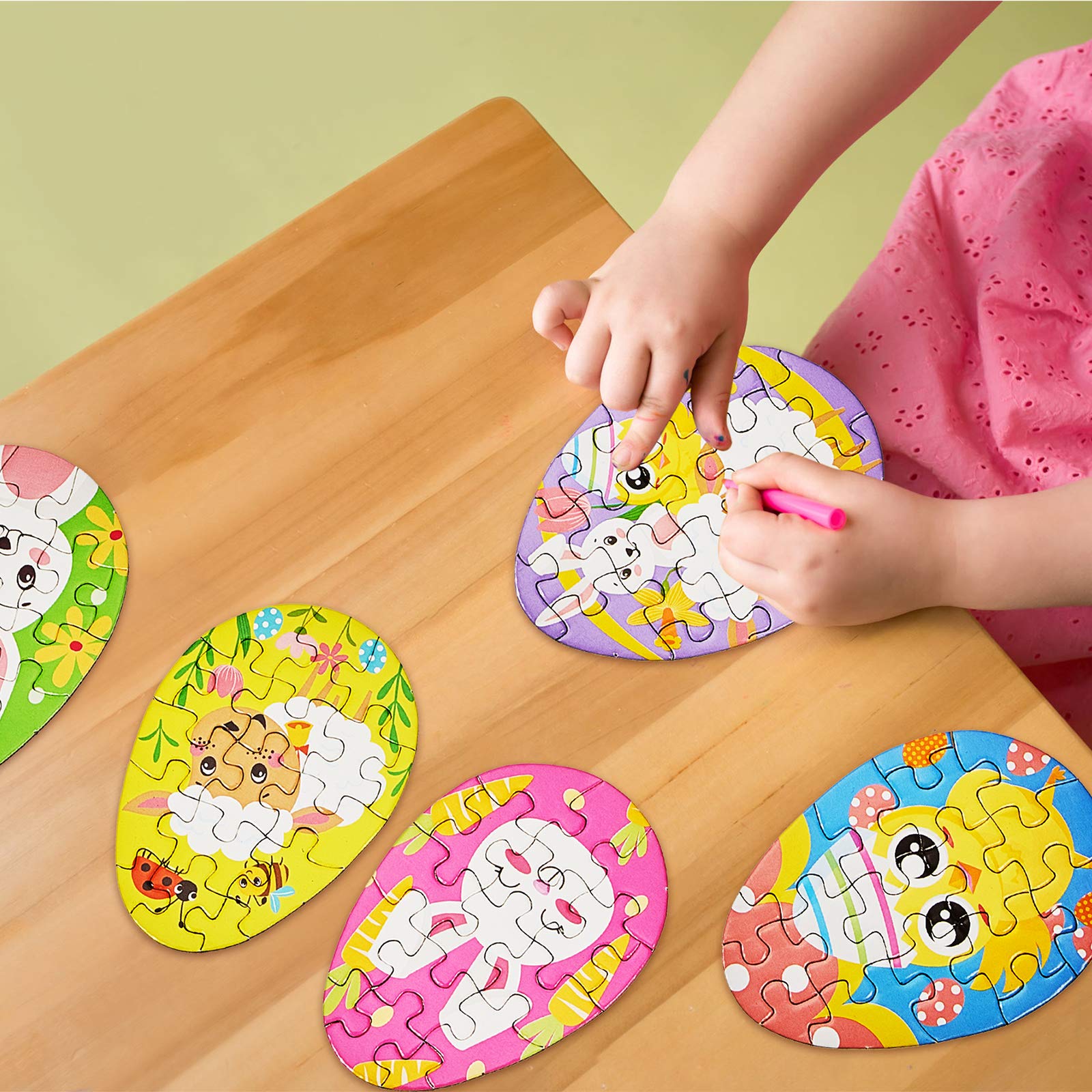 Foto 8 pulgar | Minipuzles Con Forma De Huevo De Pascua Skylety Bunny Chick, 20 Piezas - Venta Internacional.