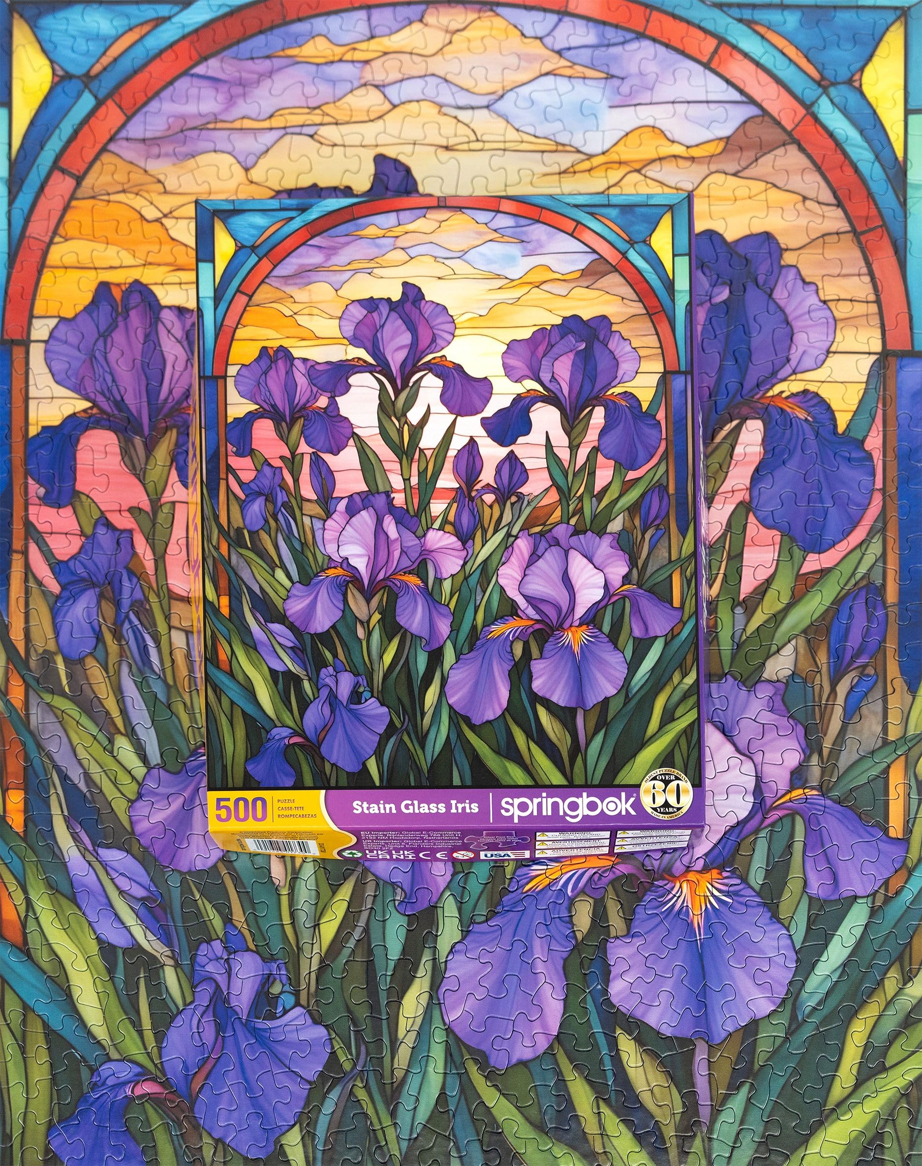 Foto 4 pulgar | Rompecabezas Springbok Con Forma De Iris Con Forma De Iris, 500 Piezas, Para Adultos - Venta Internacional.