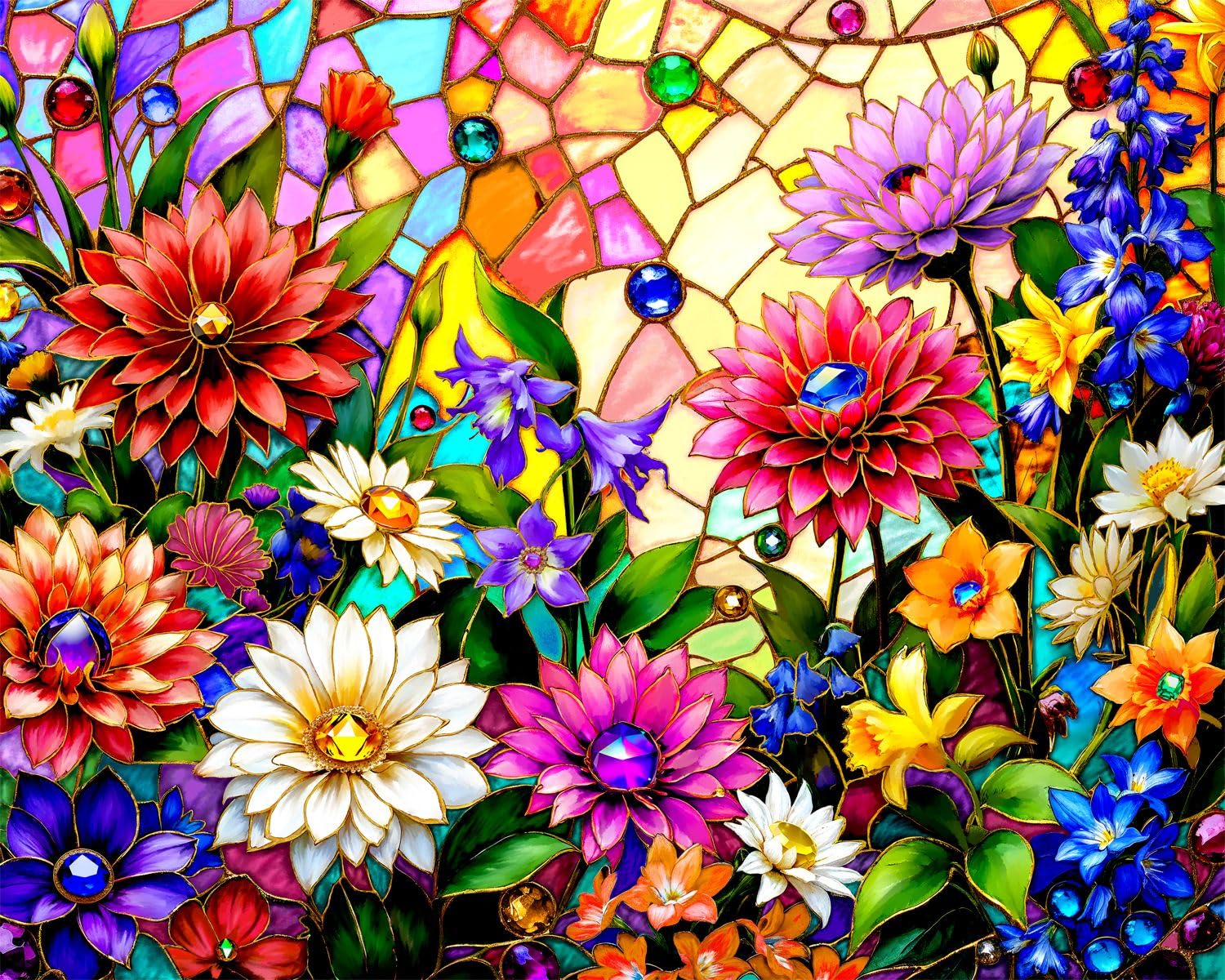 Rompecabezas Springbok Summer Flower Garden 1000 Piezas - Venta Internacional.