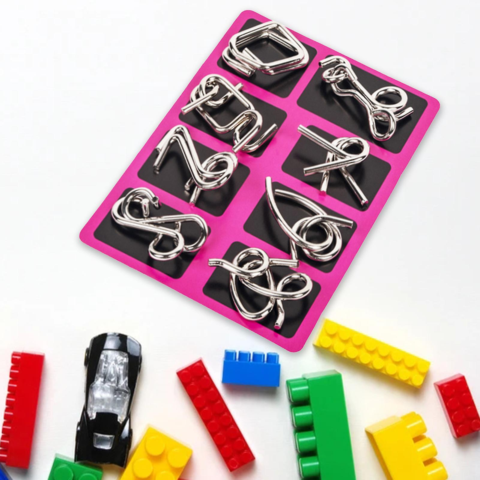 Foto 4 pulgar | Puzzle De Alambre Metálico Montessori Educativo, Juego De 8 Piezas - Venta Internacional.