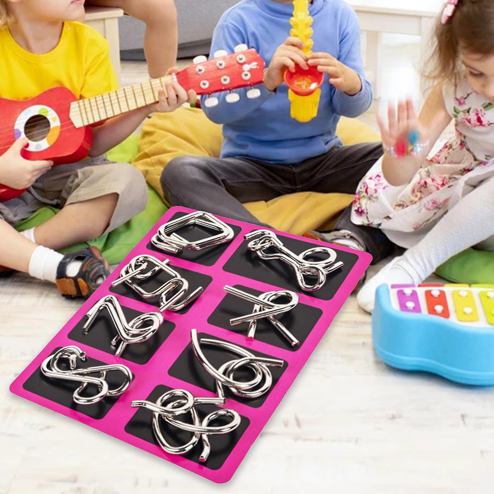 Foto 6 pulgar | Puzzle De Alambre Metálico Montessori Educativo, Juego De 8 Piezas - Venta Internacional.
