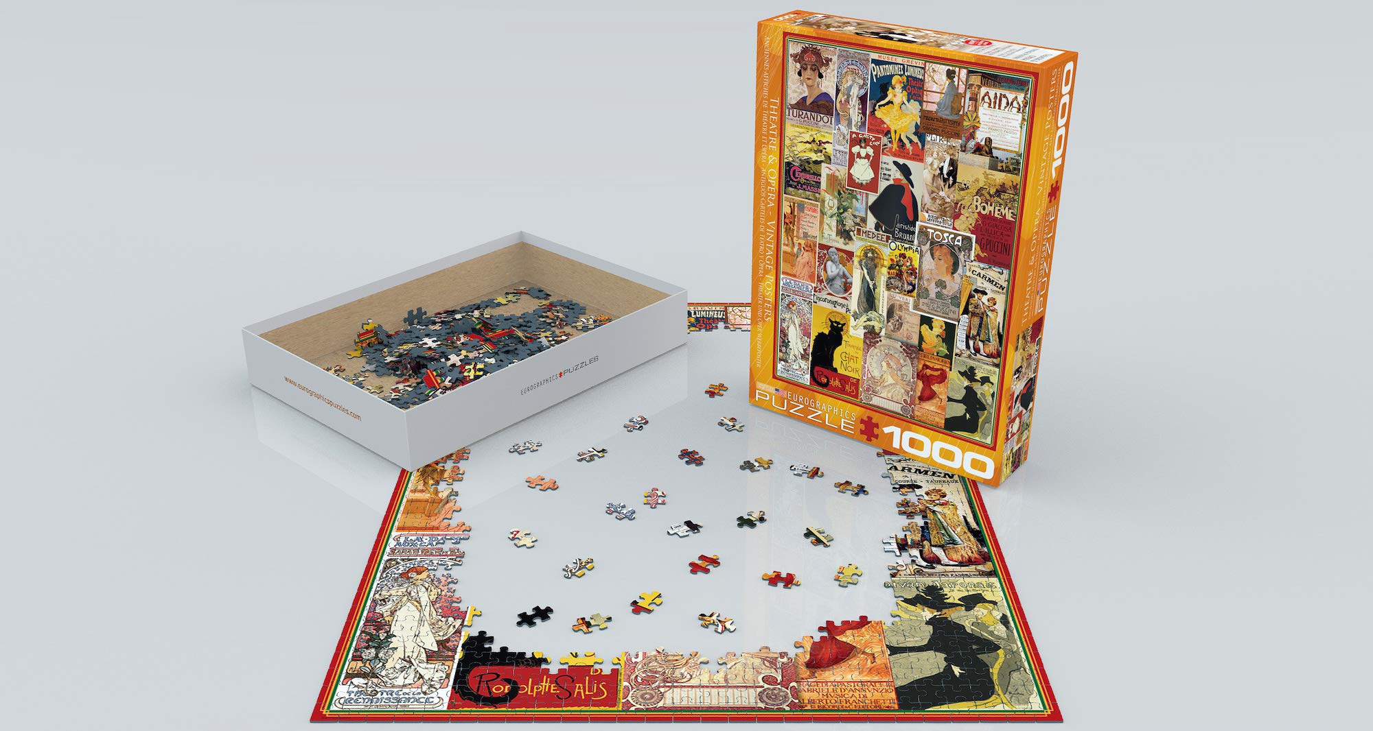 Foto 5 pulgar | Puzzle Eurographics, Collage Vintage De Ópera Y Teatro, 1000 Piezas - Venta Internacional.