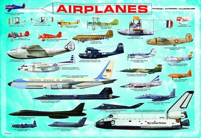 Foto 1 | Rompecabezas Eurographics Airplanes 100 Piezas - Venta Internacional.