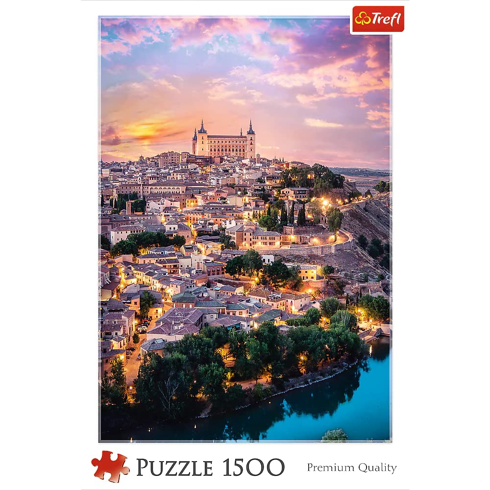 Foto 4 pulgar | Puzzle Trefl Rojo Toledo España 1500 Piezas - Venta Internacional.