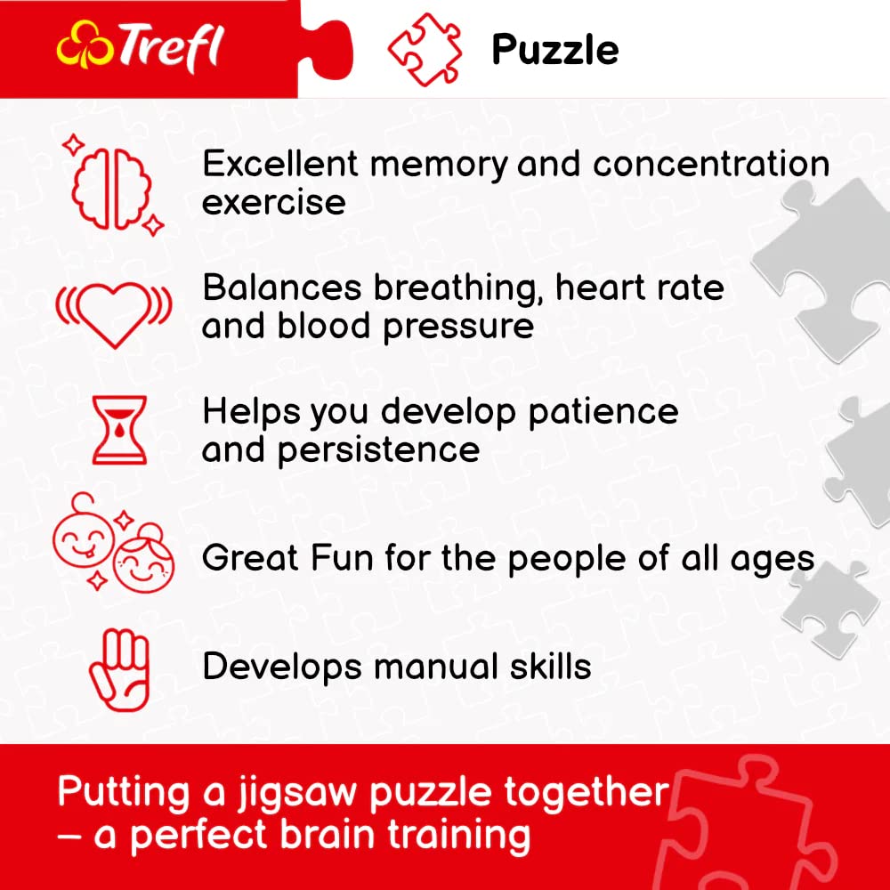 Foto 4 | Puzzle Trefl Rojo Toledo España 1500 Piezas - Venta Internacional.