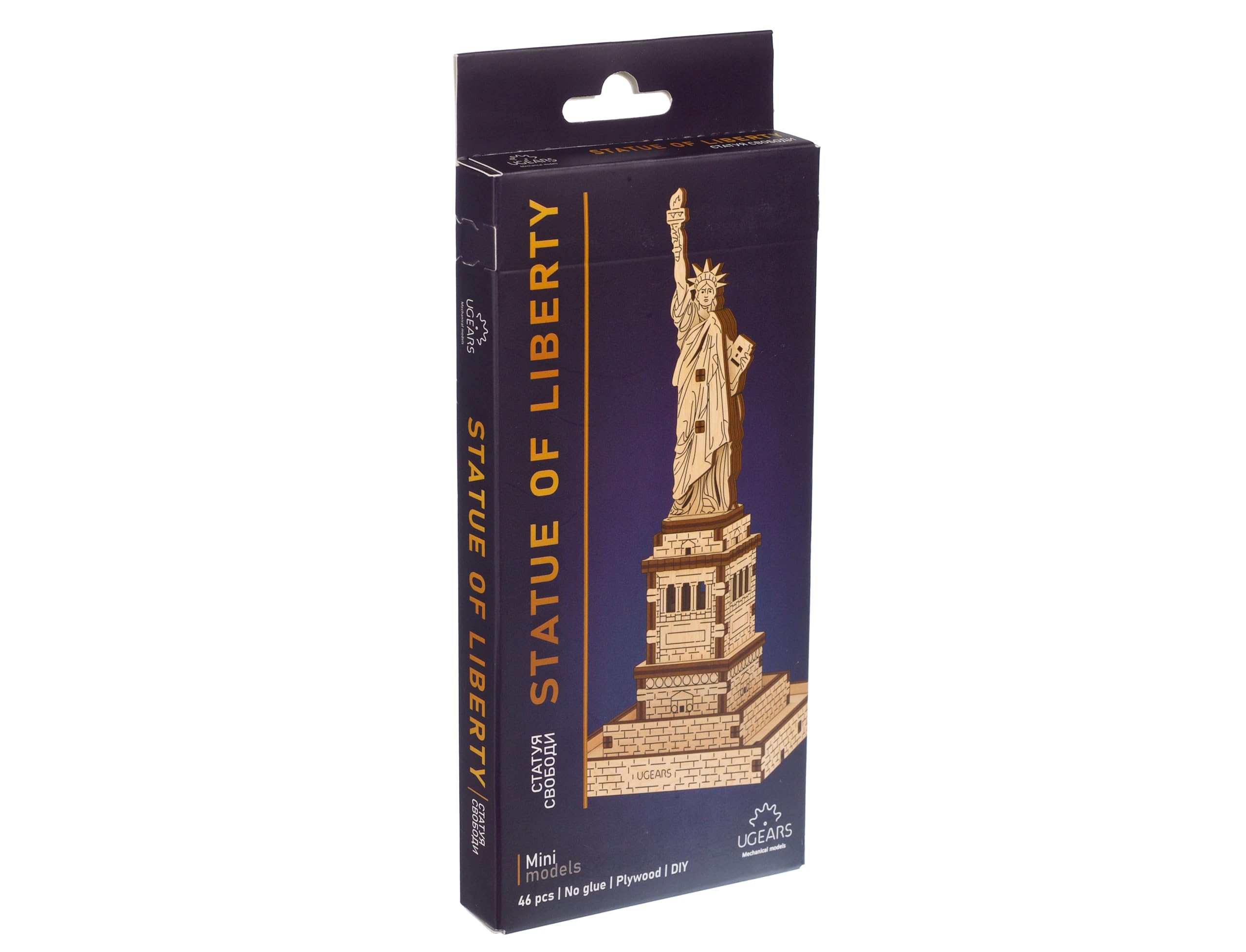 Foto 7 pulgar | Puzle 3d Ugears Estatua De La Libertad, Modelo De Madera, 46 Piezas - Venta Internacional.