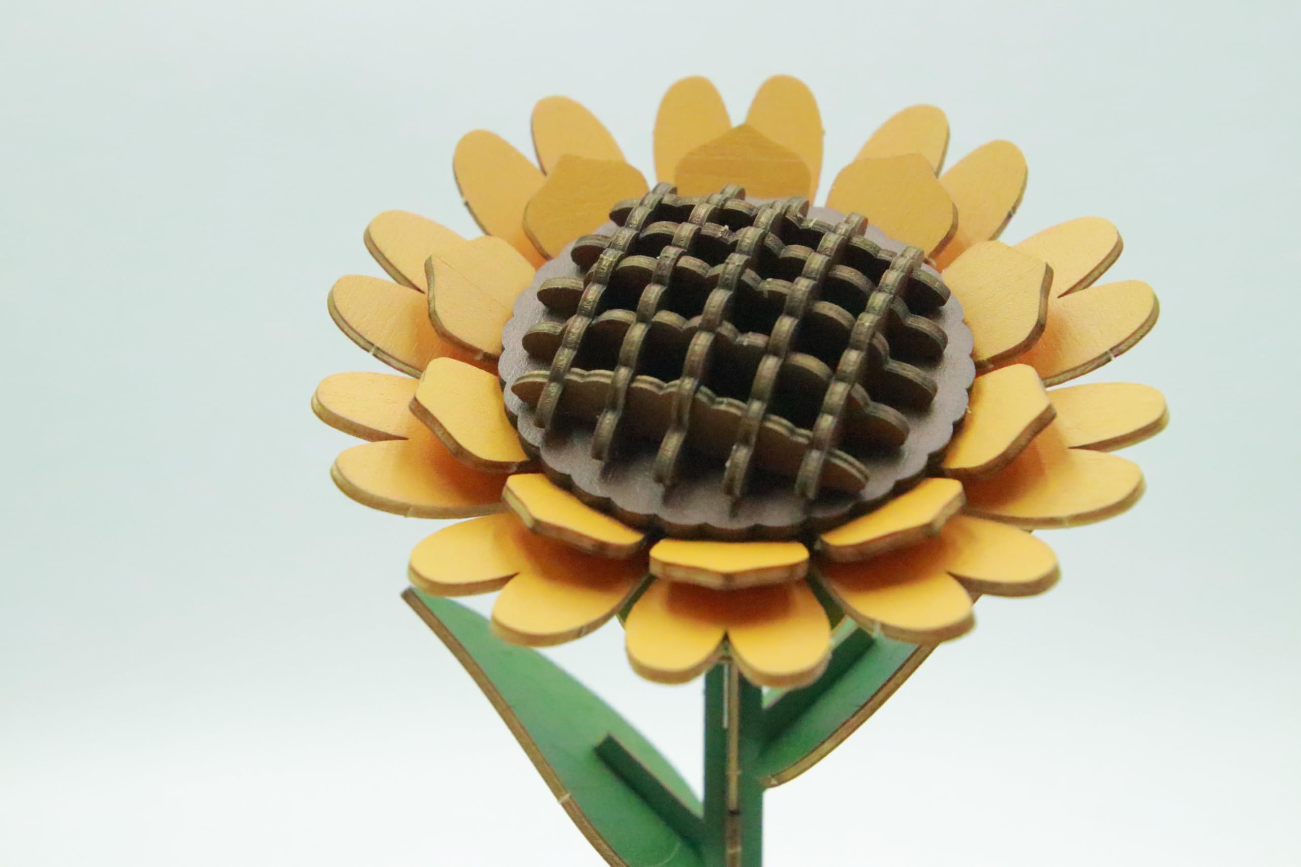 Foto 4 pulgar | Kit De Rompecabezas De Flores De Madera 3d Para Bricolaje Con Ramo Botánico Con Jarrón - Venta Internacional.