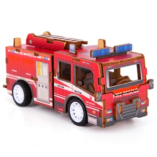 Foto 1 | Puzzle 3d Para Coche, Juguete, Arte, Creatividad, Camión De Bomberos, Madera, Niños Mayores De 3 Años - Venta Int
