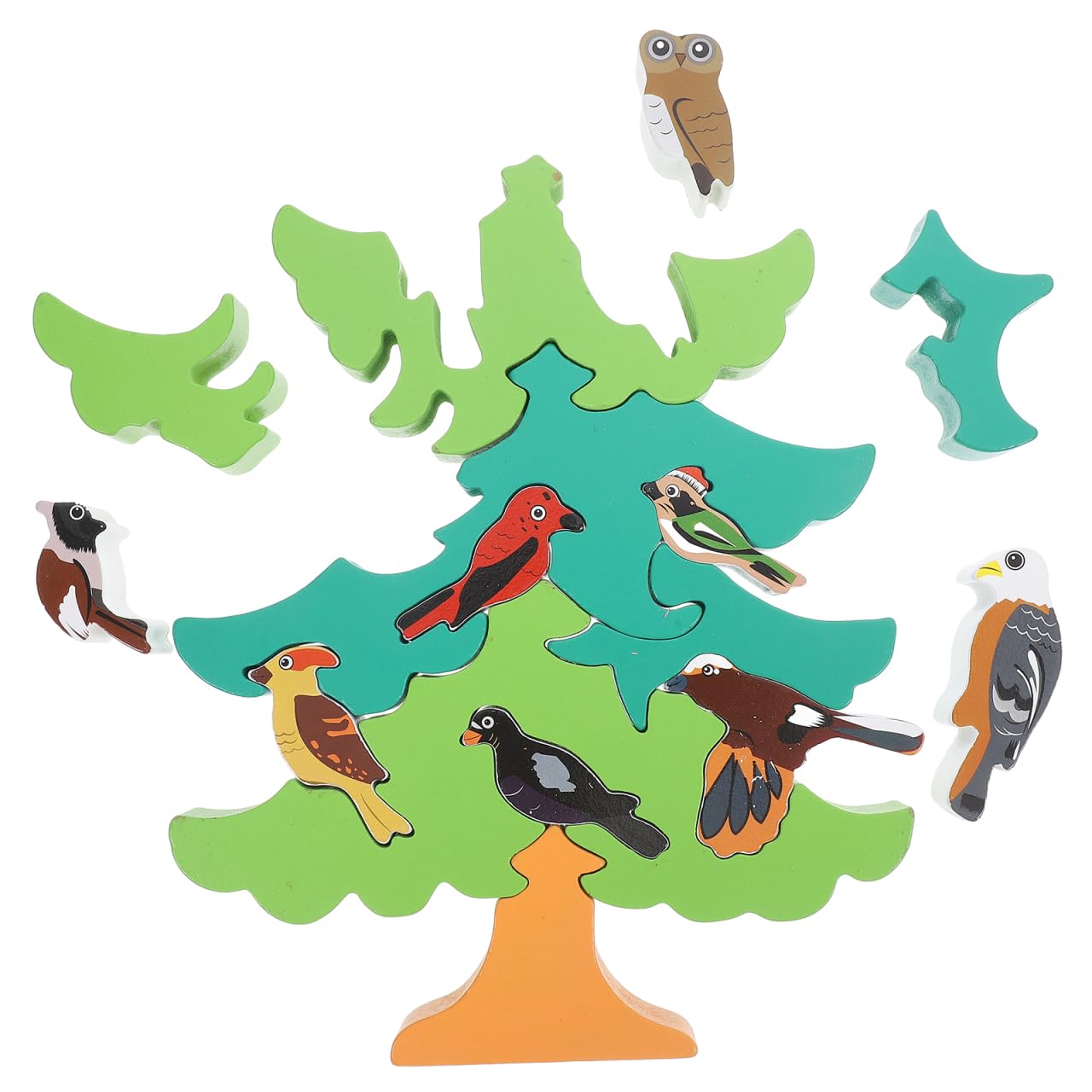 Foto 2 pulgar | Juego De Rompecabezas 3d Montessori De Madera Con Forma De Árbol Y Pájaro - Venta Internacional.
