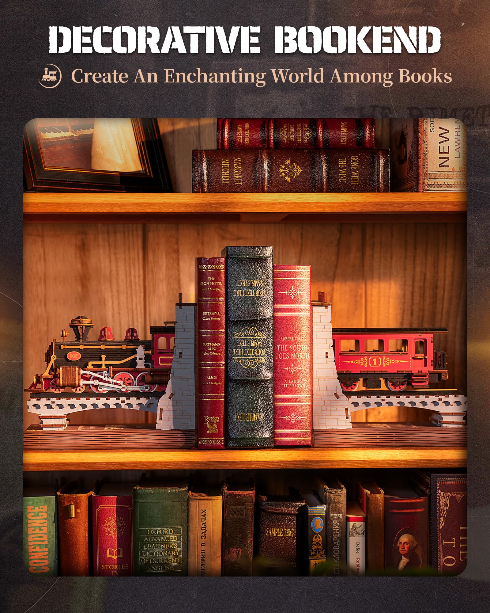 Foto 6 | Libro De Rompecabezas De Madera 3d Nook Rowood Century Train - Venta Internacional.