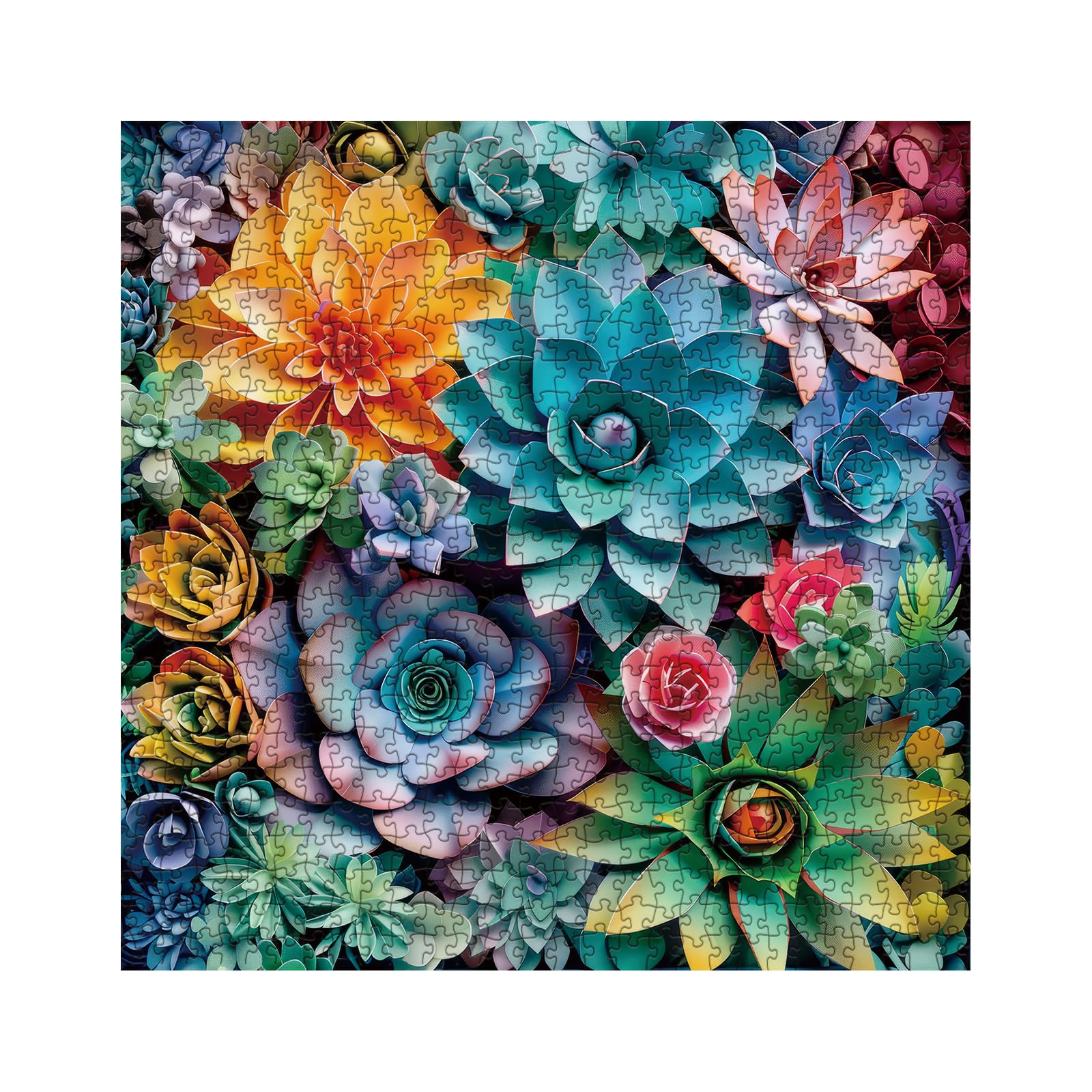 Foto 3 pulgar | Puzzle 3d Suculento De 1000 Piezas Para Adultos Bboldin - Venta Internacional.