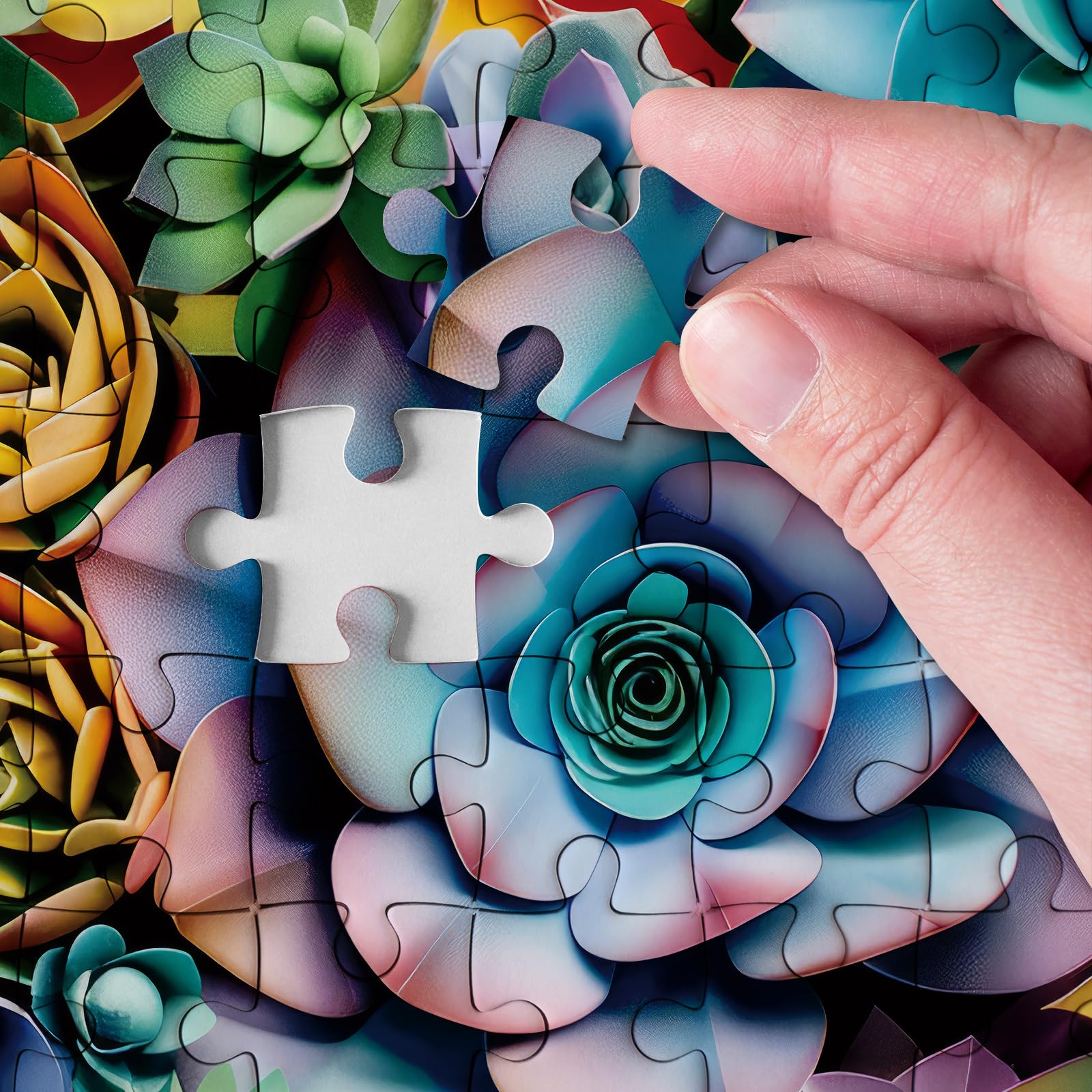 Foto 4 pulgar | Puzzle 3d Suculento De 1000 Piezas Para Adultos Bboldin - Venta Internacional.