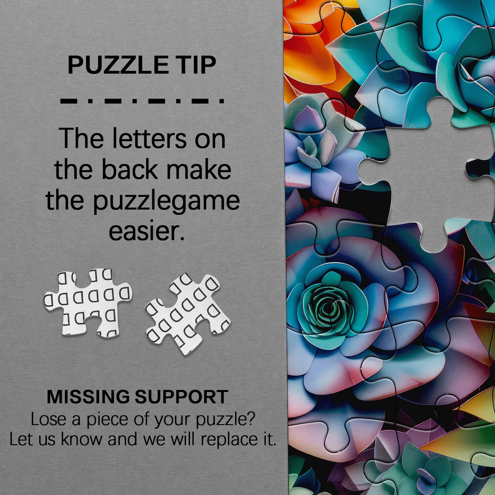 Foto 8 pulgar | Puzzle 3d Suculento De 1000 Piezas Para Adultos Bboldin - Venta Internacional.