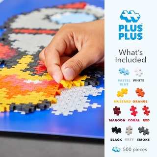 Foto 2 | Kit De Arte Pixelado 3d Puzzle Plus Plus Rocket De 500 Piezas Para Niños - Venta Internacional.