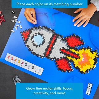Foto 3 | Kit De Arte Pixelado 3d Puzzle Plus Plus Rocket De 500 Piezas Para Niños - Venta Internacional.