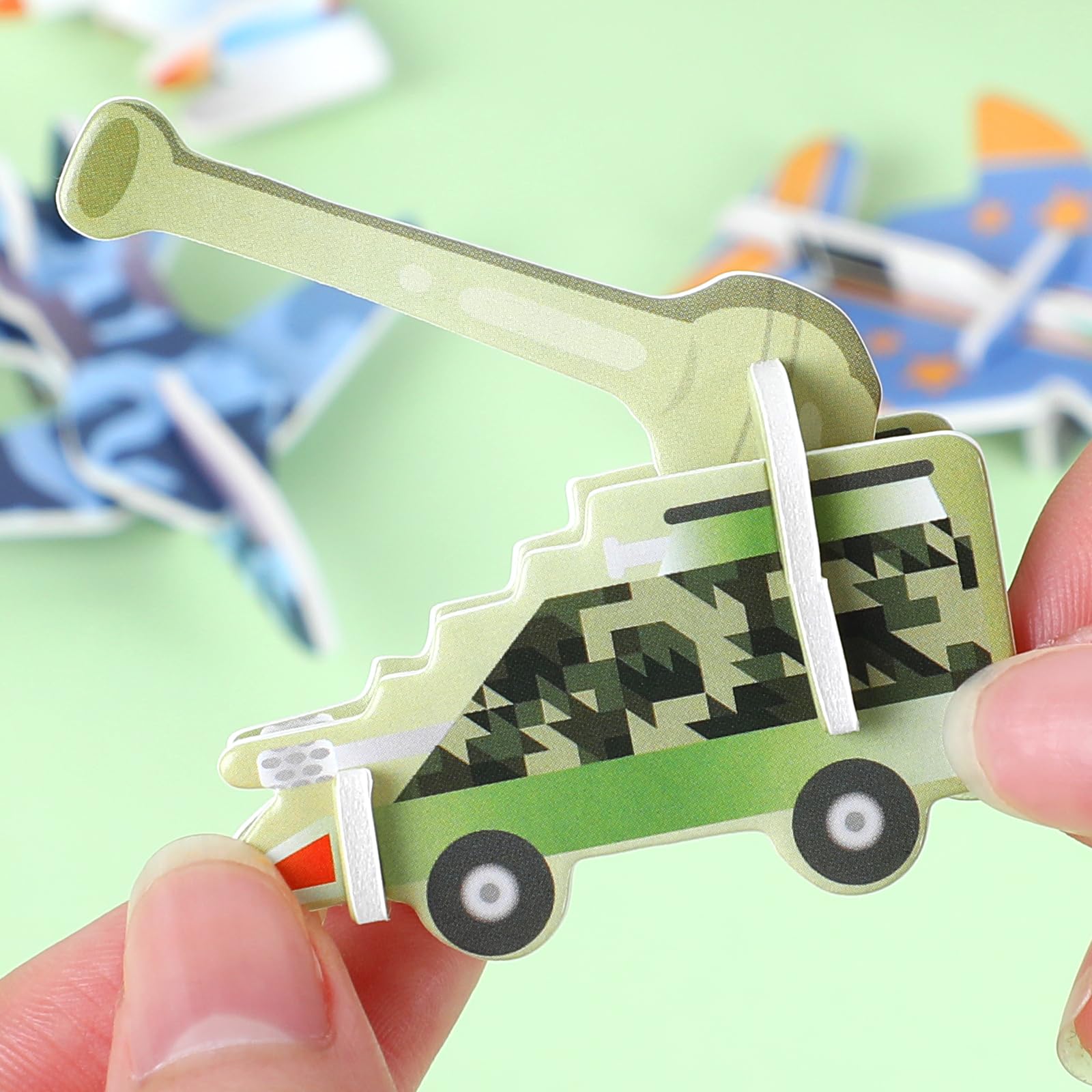 Foto 4 pulgar | Puzles Educativos De Dibujos Animados En 3d Ccinee Aircraft Para Niños X25 - Venta Internacional.