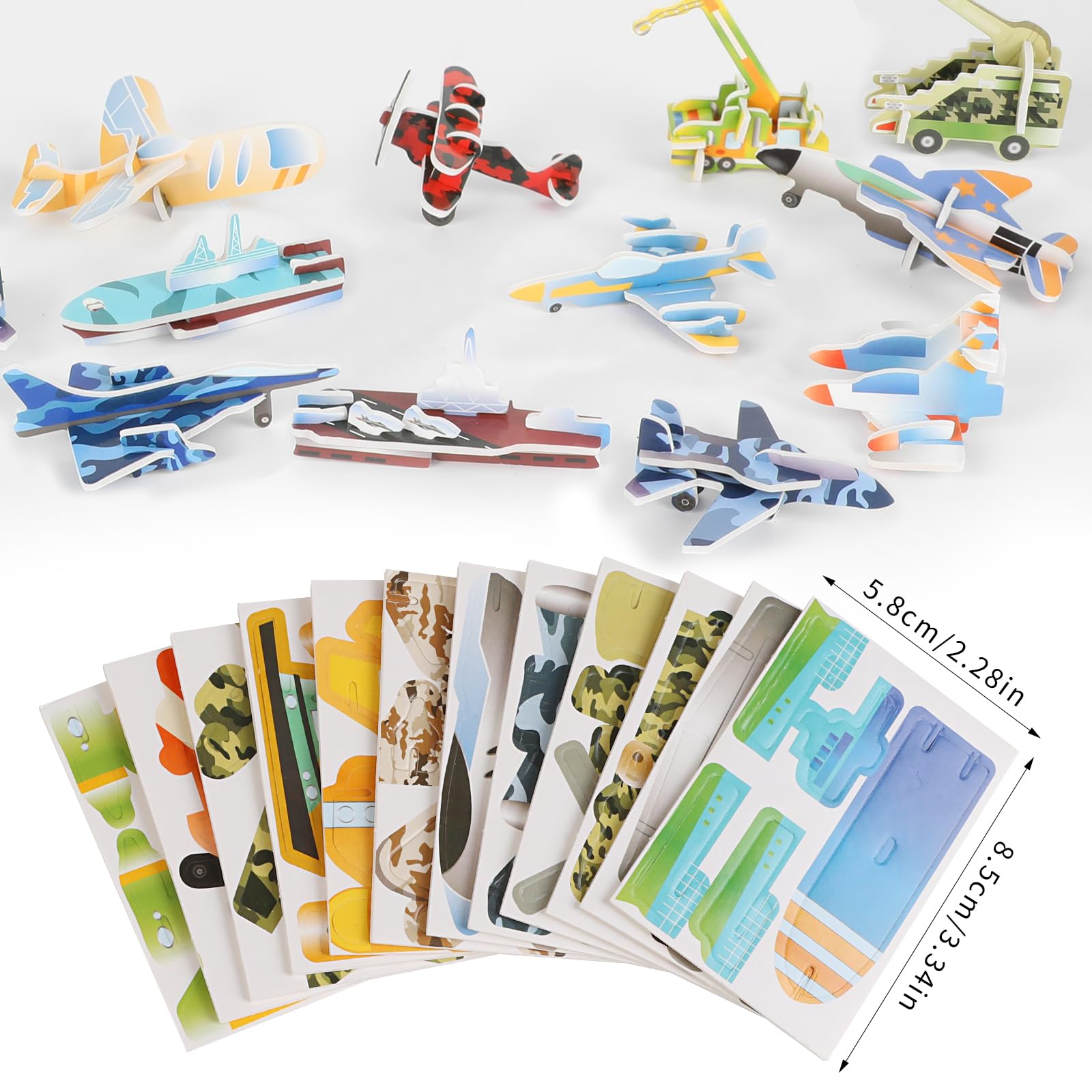 Foto 5 pulgar | Puzles Educativos De Dibujos Animados En 3d Ccinee Aircraft Para Niños X25 - Venta Internacional.