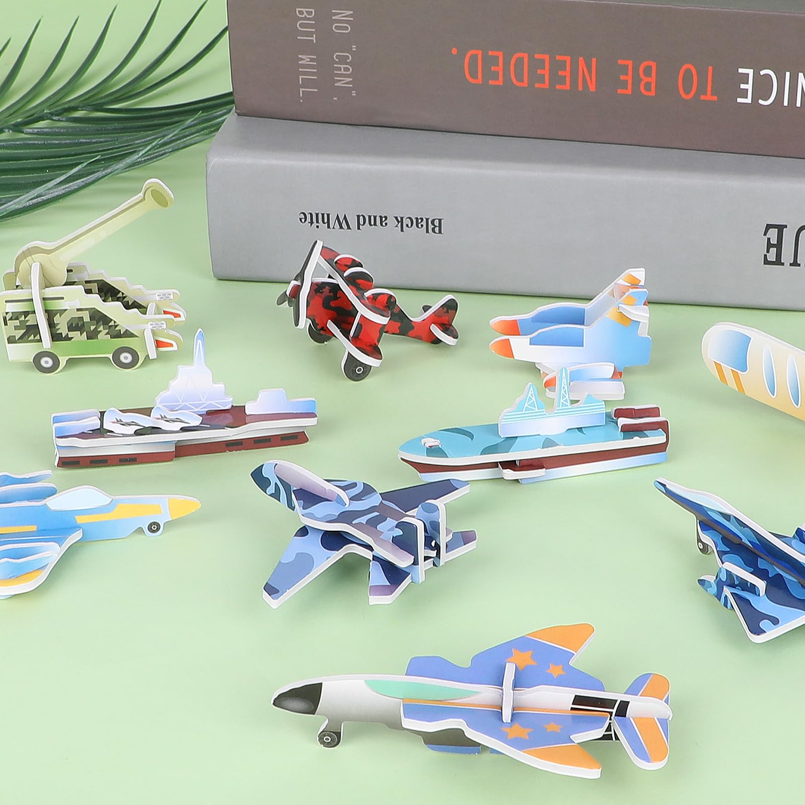 Foto 8 pulgar | Puzles Educativos De Dibujos Animados En 3d Ccinee Aircraft Para Niños X25 - Venta Internacional.
