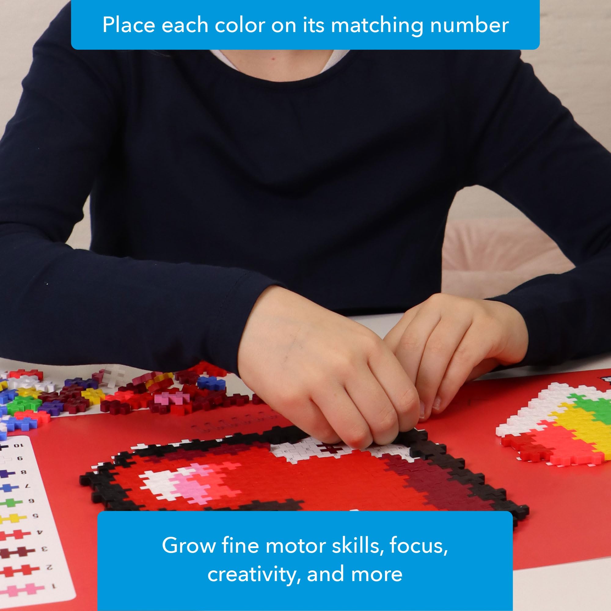 Foto 4 pulgar | Puzle Puzzle Plus Plus Con Números De 250 Piezas En Forma De Corazón - Venta Internacional.