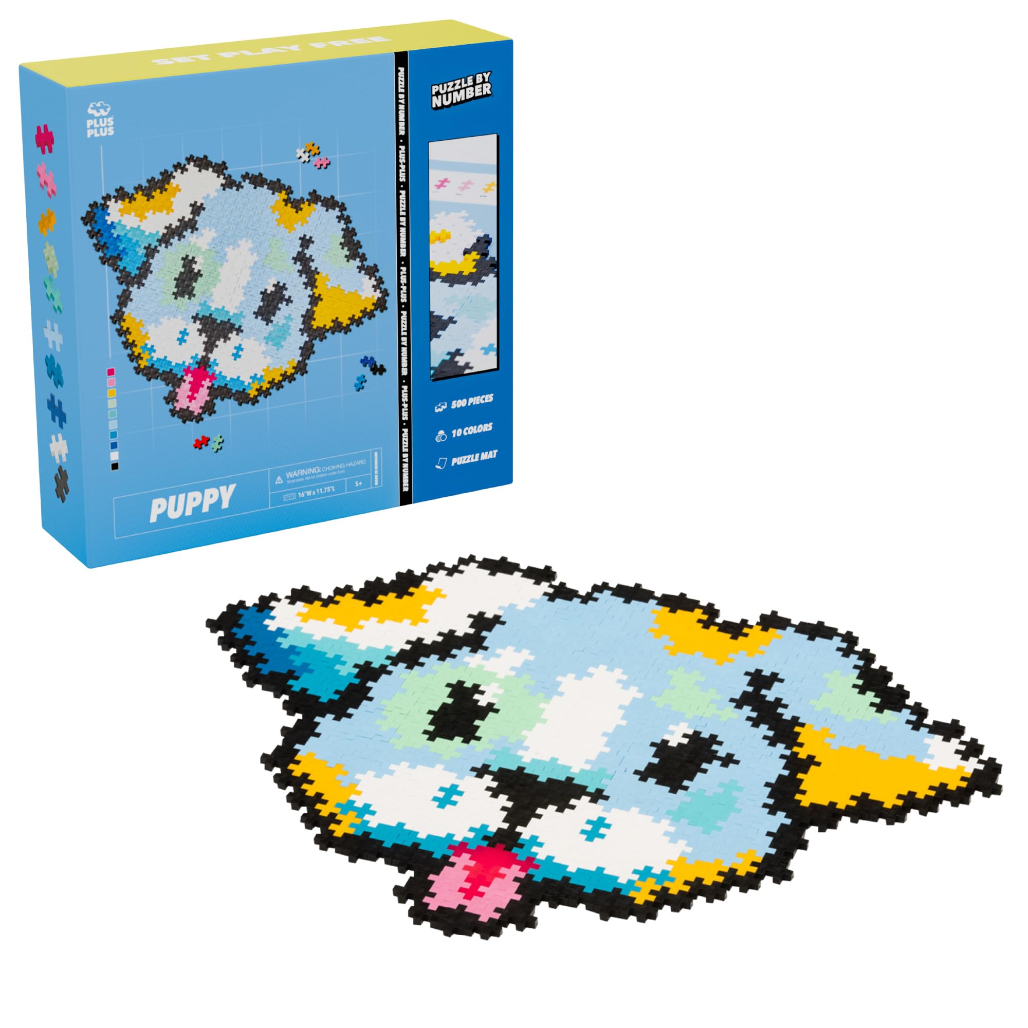 Foto 1 | Kit De Arte Pixelado 3d Puzzle Plus Plus De 500 Piezas Para Niños, Diseño De Cachorro - Venta Internacional.