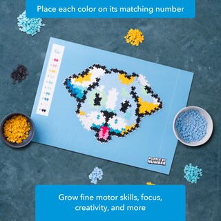 Foto 4 | Kit De Arte Pixelado 3d Puzzle Plus Plus De 500 Piezas Para Niños, Diseño De Cachorro - Venta Internacional.