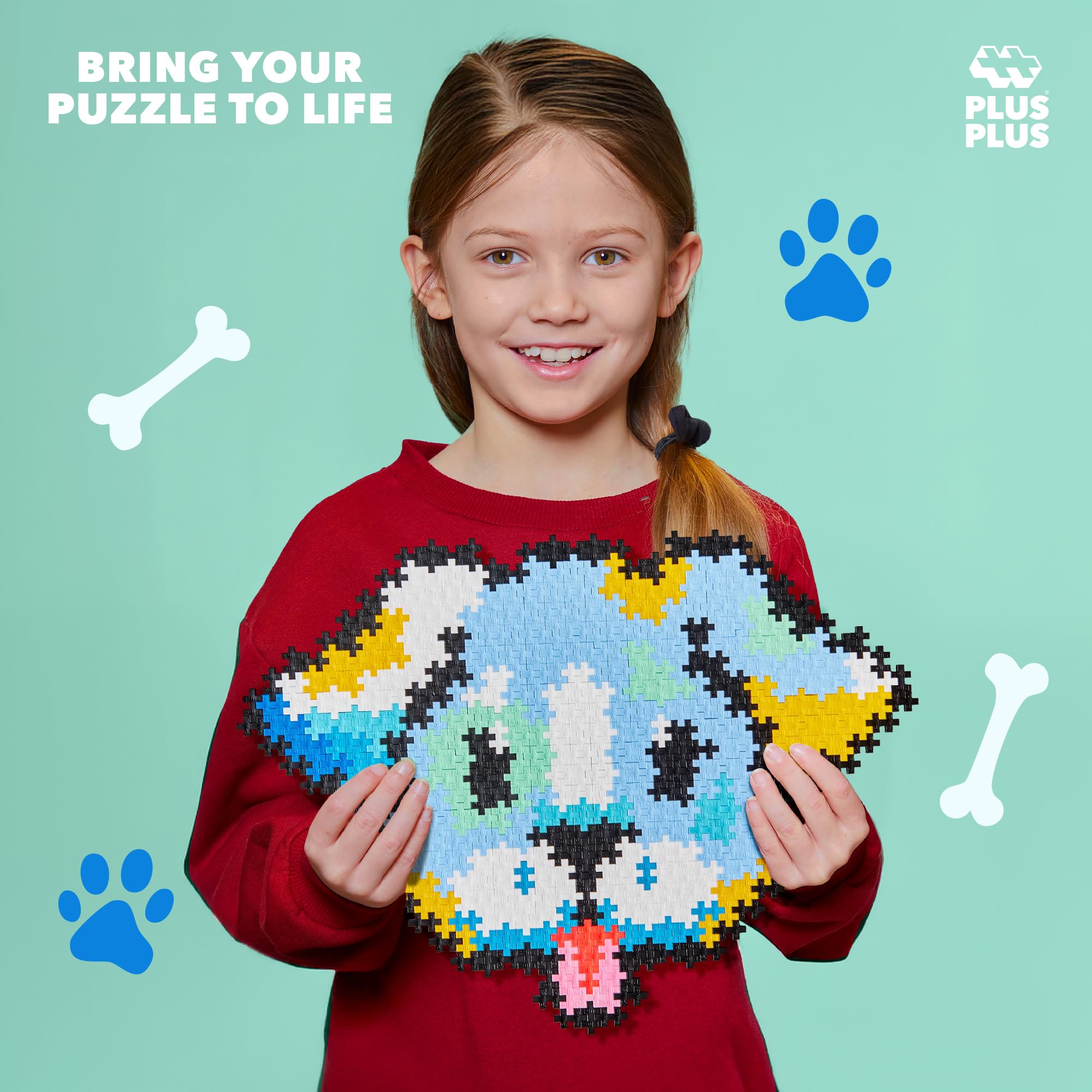 Foto 6 pulgar | Kit De Arte Pixelado 3d Puzzle Plus Plus De 500 Piezas Para Niños, Diseño De Cachorro - Venta Internacional.