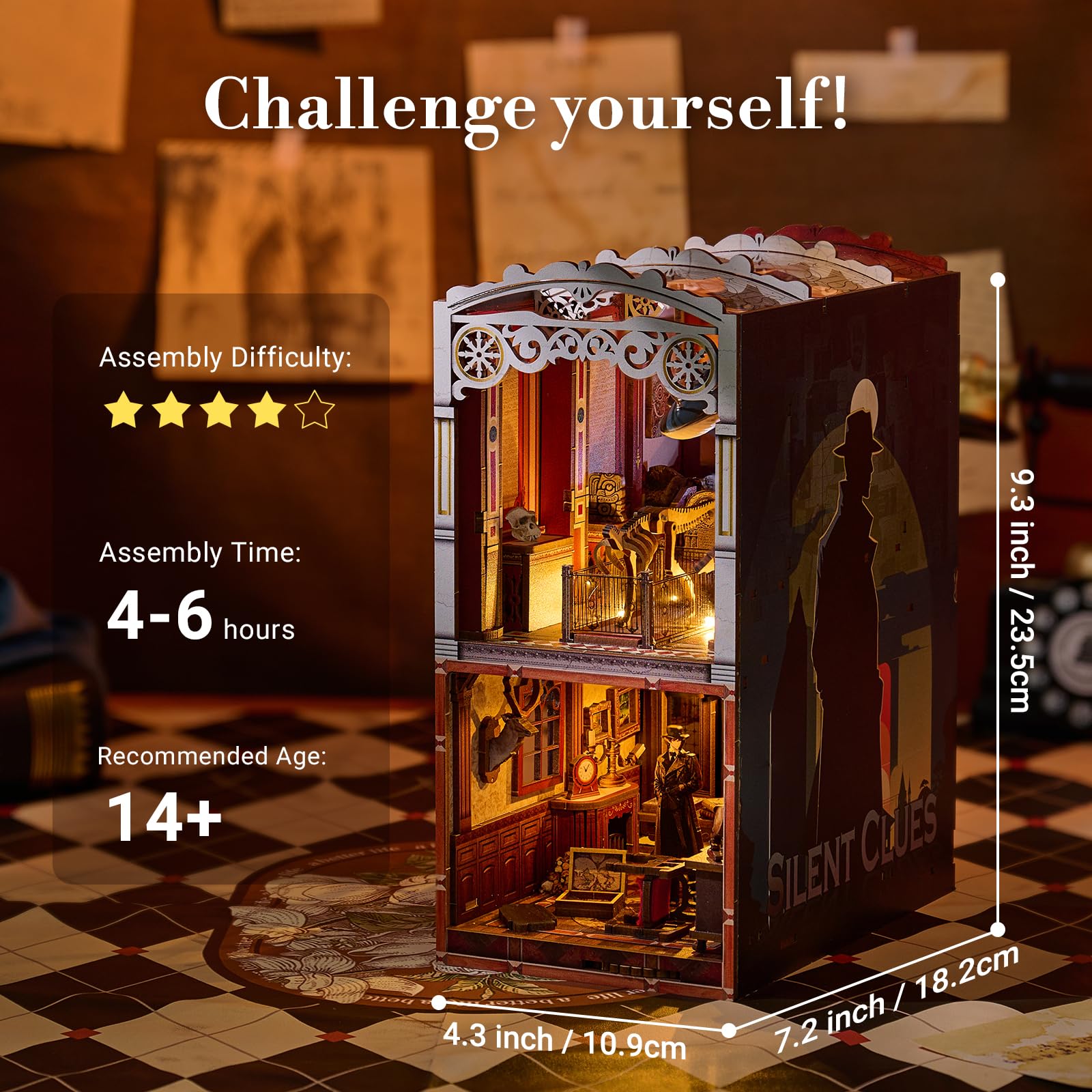 Foto 7 | Kit Book Nook Kit Marycele Book Nook Kit Para Adultos 3d De Madera - Venta Internacional.