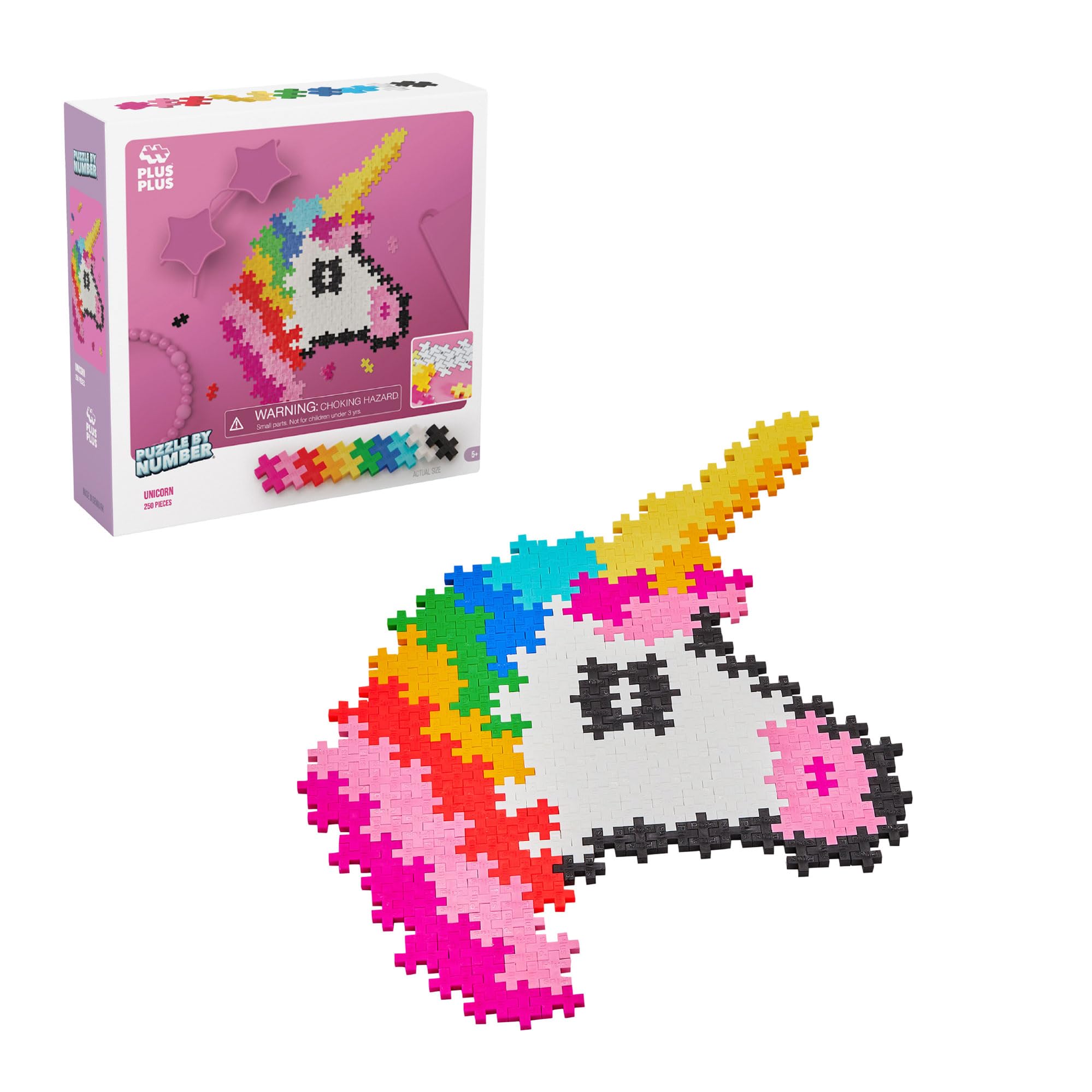 Foto 2 pulgar | Kit De Arte Pixelado 3d Puzzle Plus Plus Con Forma De Unicornio, 250 Piezas, De 5 A 12 Años - Venta Internacional.
