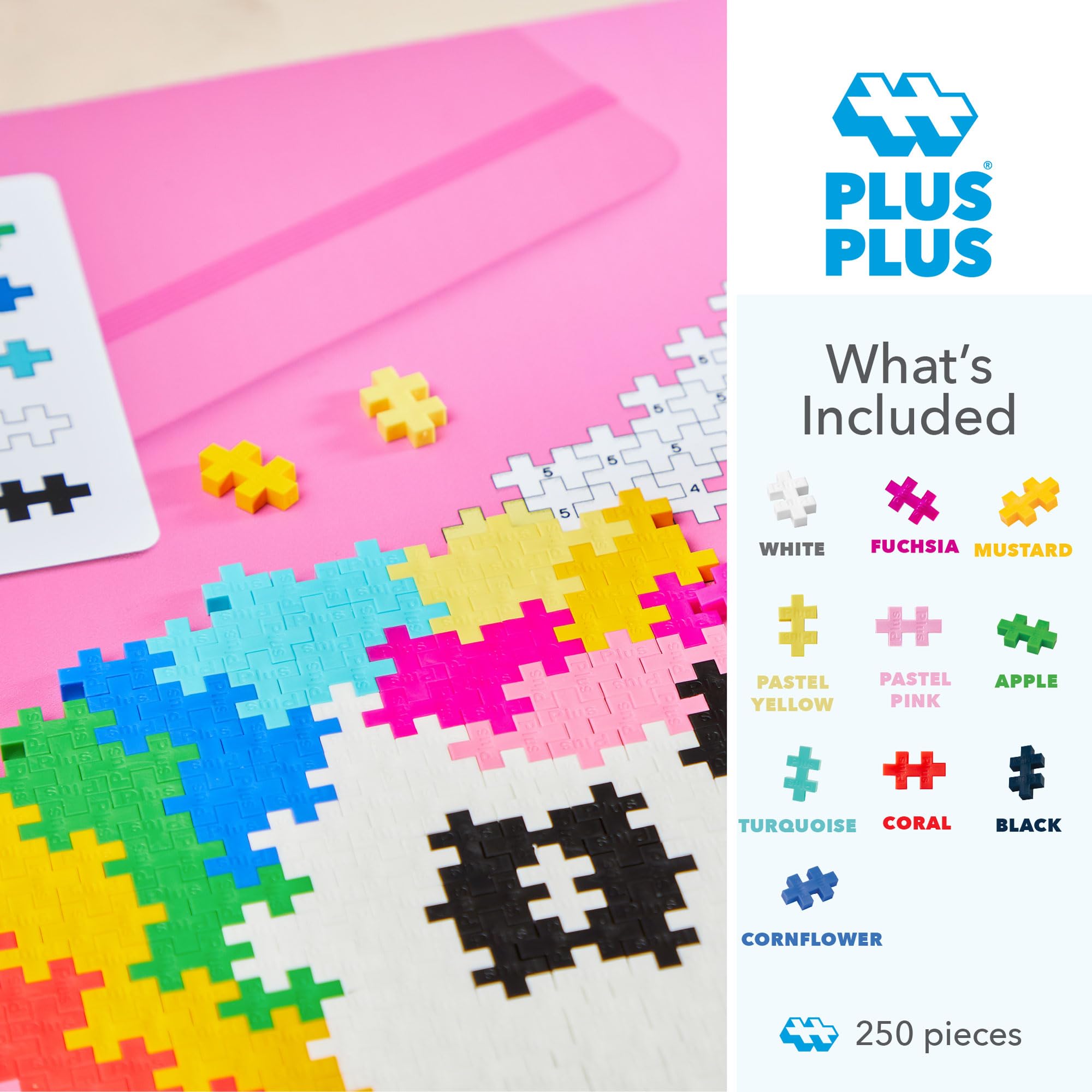 Foto 3 pulgar | Kit De Arte Pixelado 3d Puzzle Plus Plus Con Forma De Unicornio, 250 Piezas, De 5 A 12 Años - Venta Internacional.