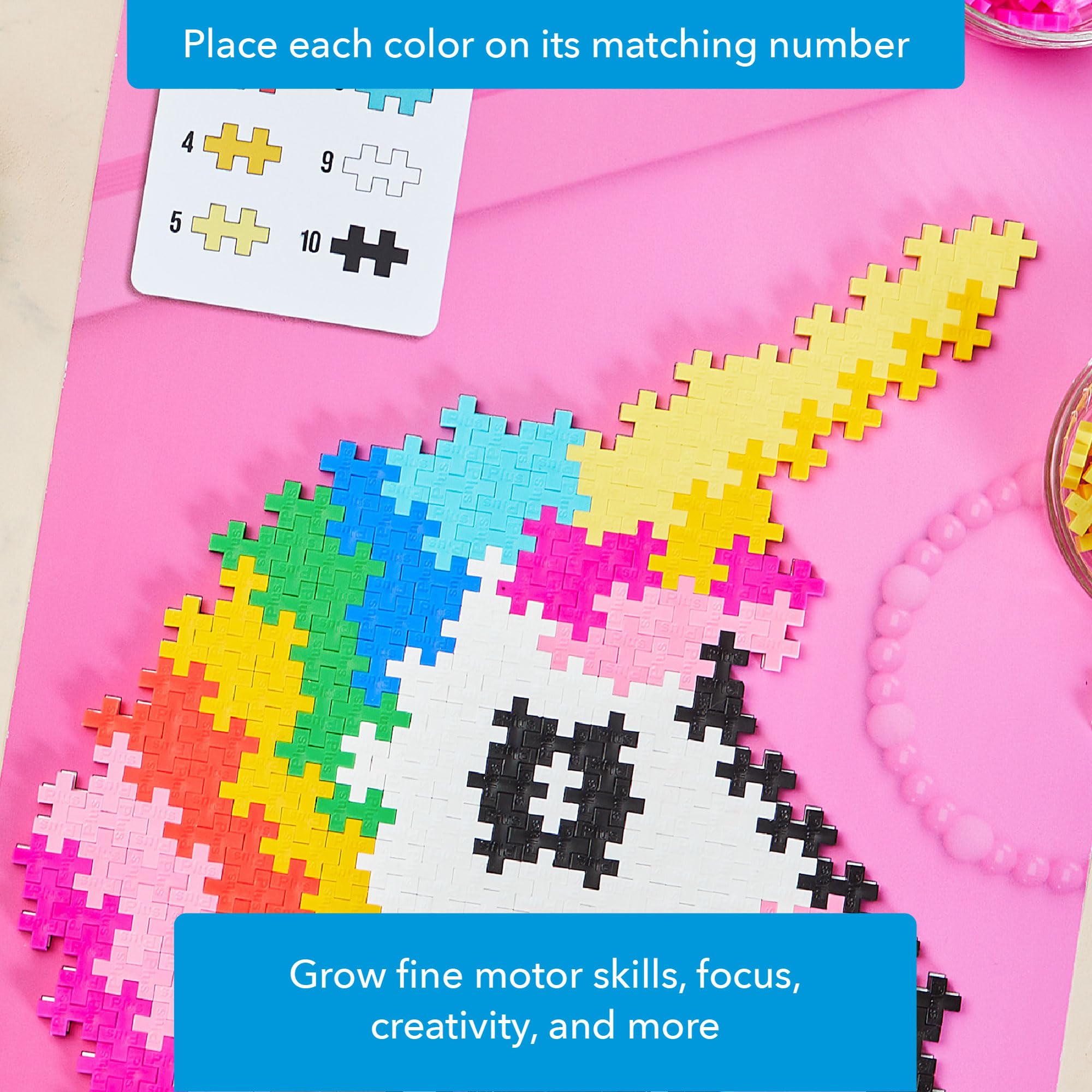 Foto 4 pulgar | Kit De Arte Pixelado 3d Puzzle Plus Plus Con Forma De Unicornio, 250 Piezas, De 5 A 12 Años - Venta Internacional.