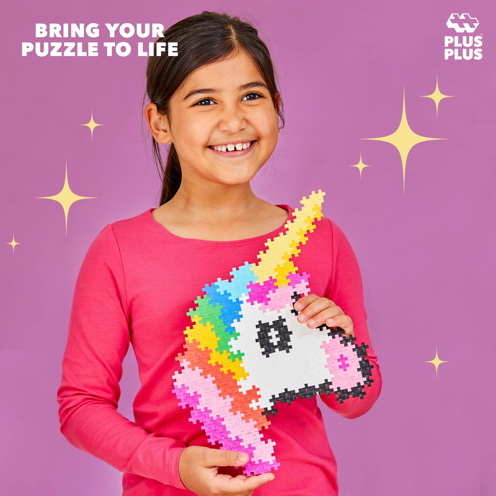 Foto 5 pulgar | Kit De Arte Pixelado 3d Puzzle Plus Plus Con Forma De Unicornio, 250 Piezas, De 5 A 12 Años - Venta Internacional.