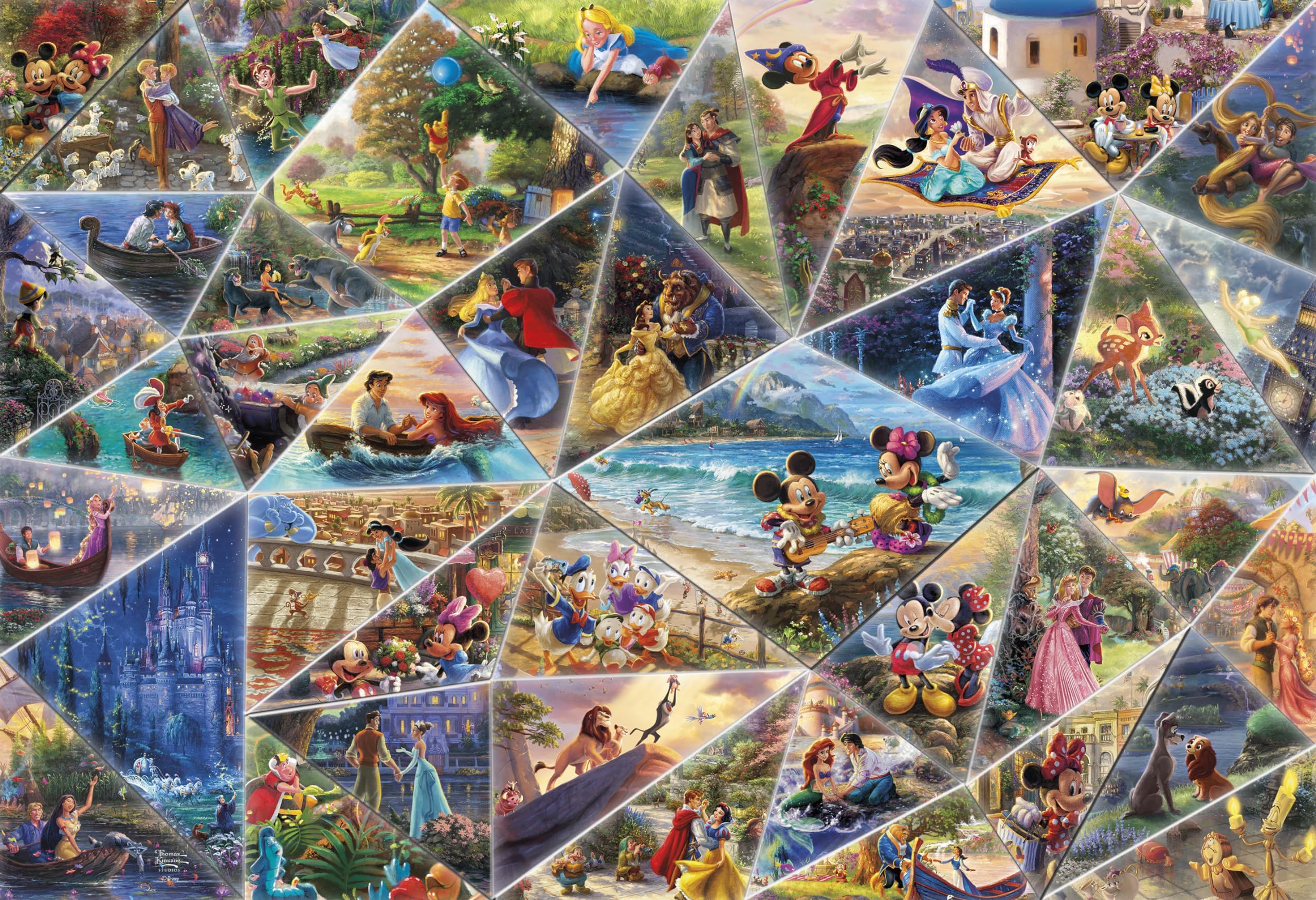 Foto 3 pulgar | Rompecabezas De Ceaco Thomas Kinkade Disney Collage De 2000 Piezas - Venta Internacional.