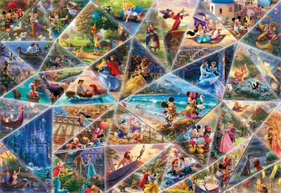 Foto 2 | Rompecabezas De Ceaco Thomas Kinkade Disney Collage De 2000 Piezas - Venta Internacional.