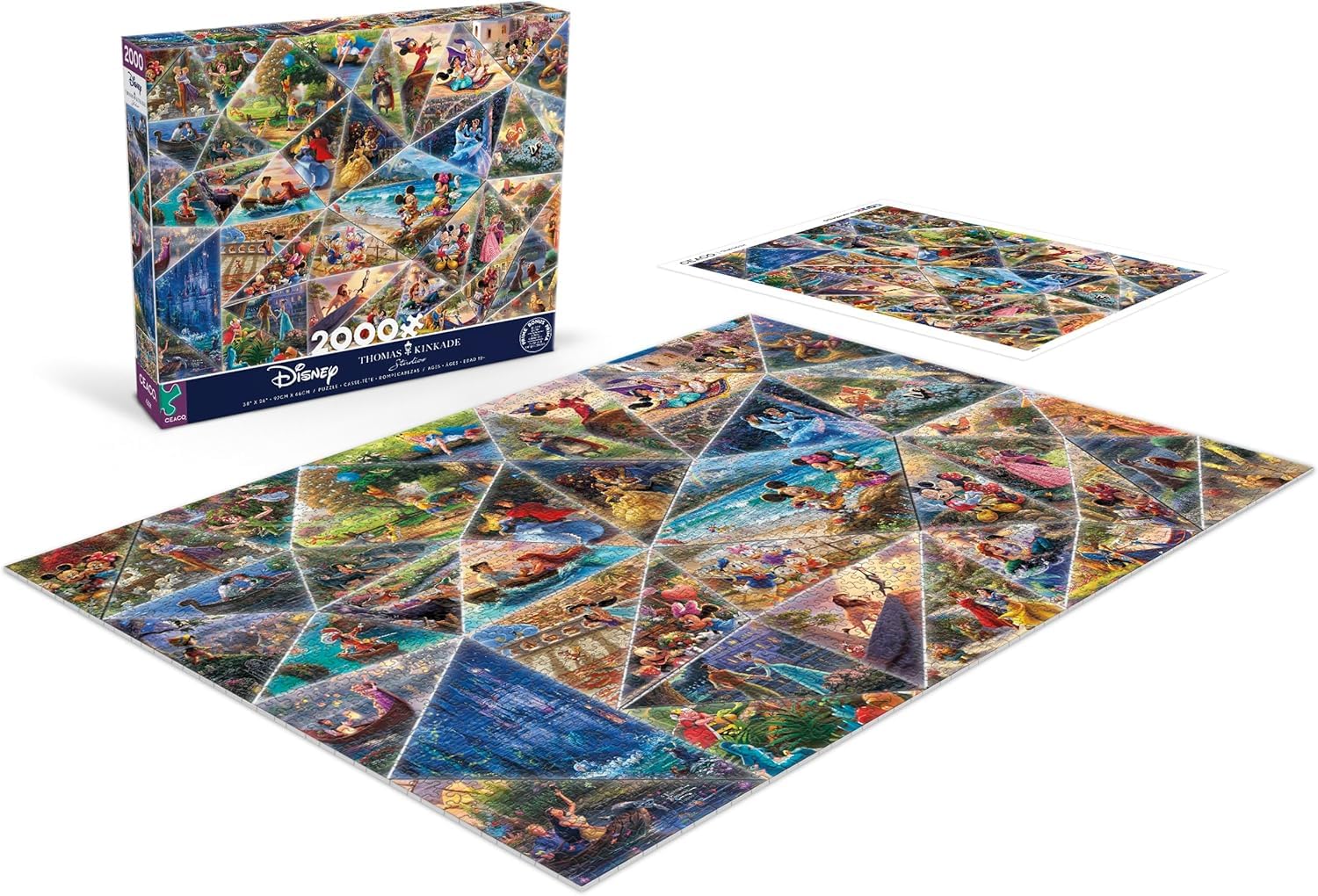 Foto 5 pulgar | Rompecabezas De Ceaco Thomas Kinkade Disney Collage De 2000 Piezas - Venta Internacional.