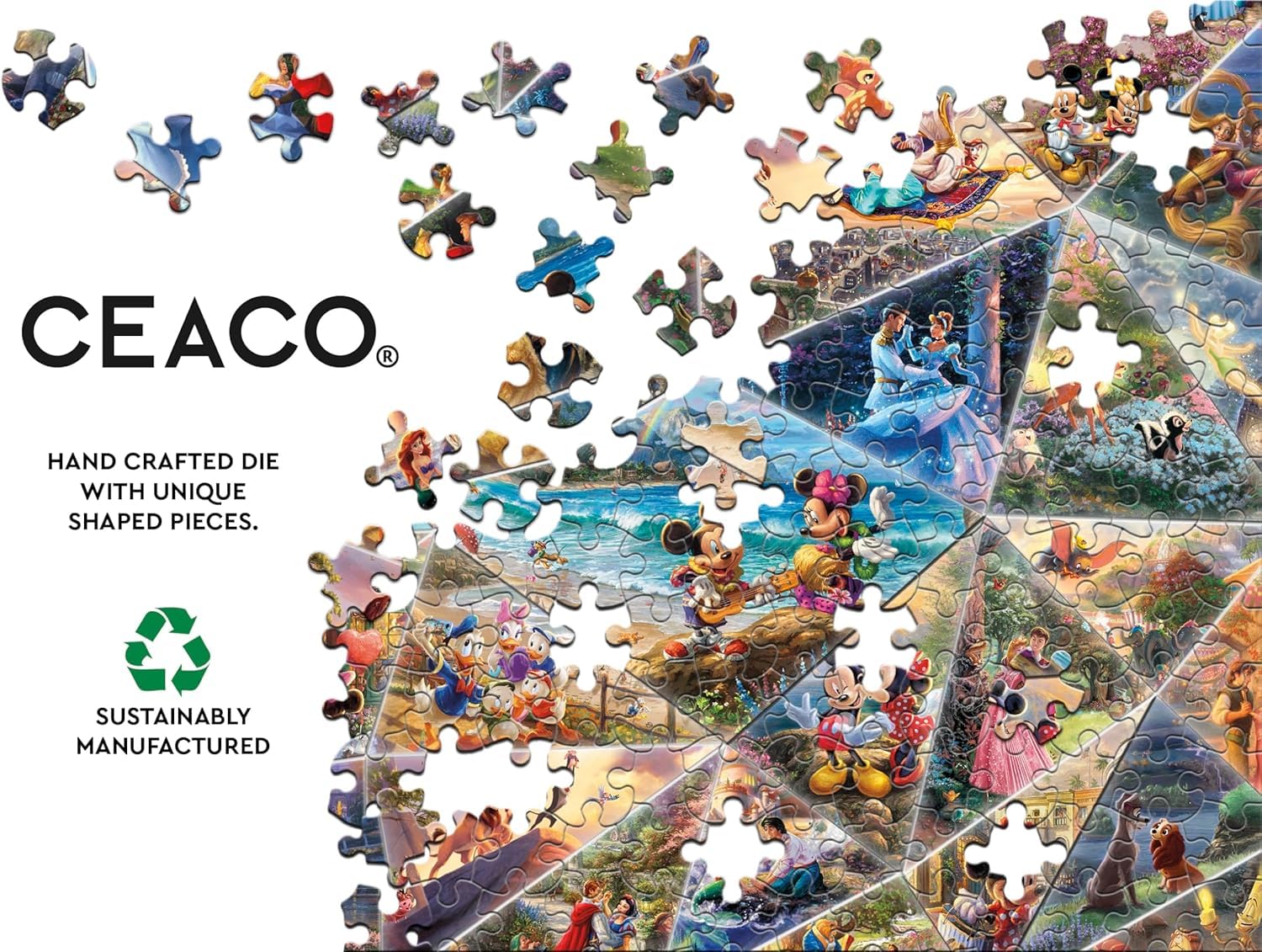 Foto 5 | Rompecabezas De Ceaco Thomas Kinkade Disney Collage De 2000 Piezas - Venta Internacional.
