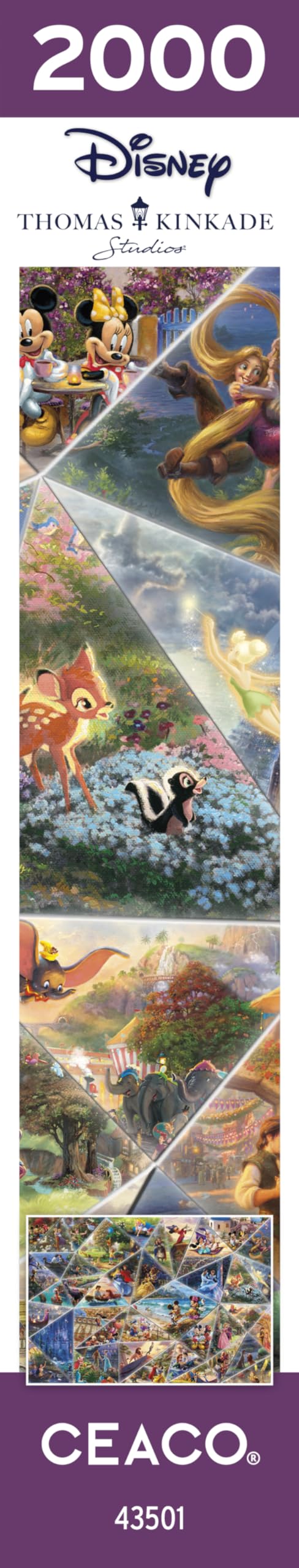 Foto 8 pulgar | Rompecabezas De Ceaco Thomas Kinkade Disney Collage De 2000 Piezas - Venta Internacional.