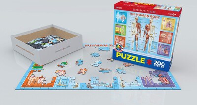 Foto 3 | Rompecabezas Eurographics Human Body 200 Piezas Para Niños - Venta Internacional.