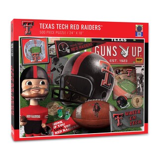 Foto 1 | Puzzle Youthefan, Serie Retro De Los Red Raiders De Texas Tech De La Ncaa - Venta Internacional.