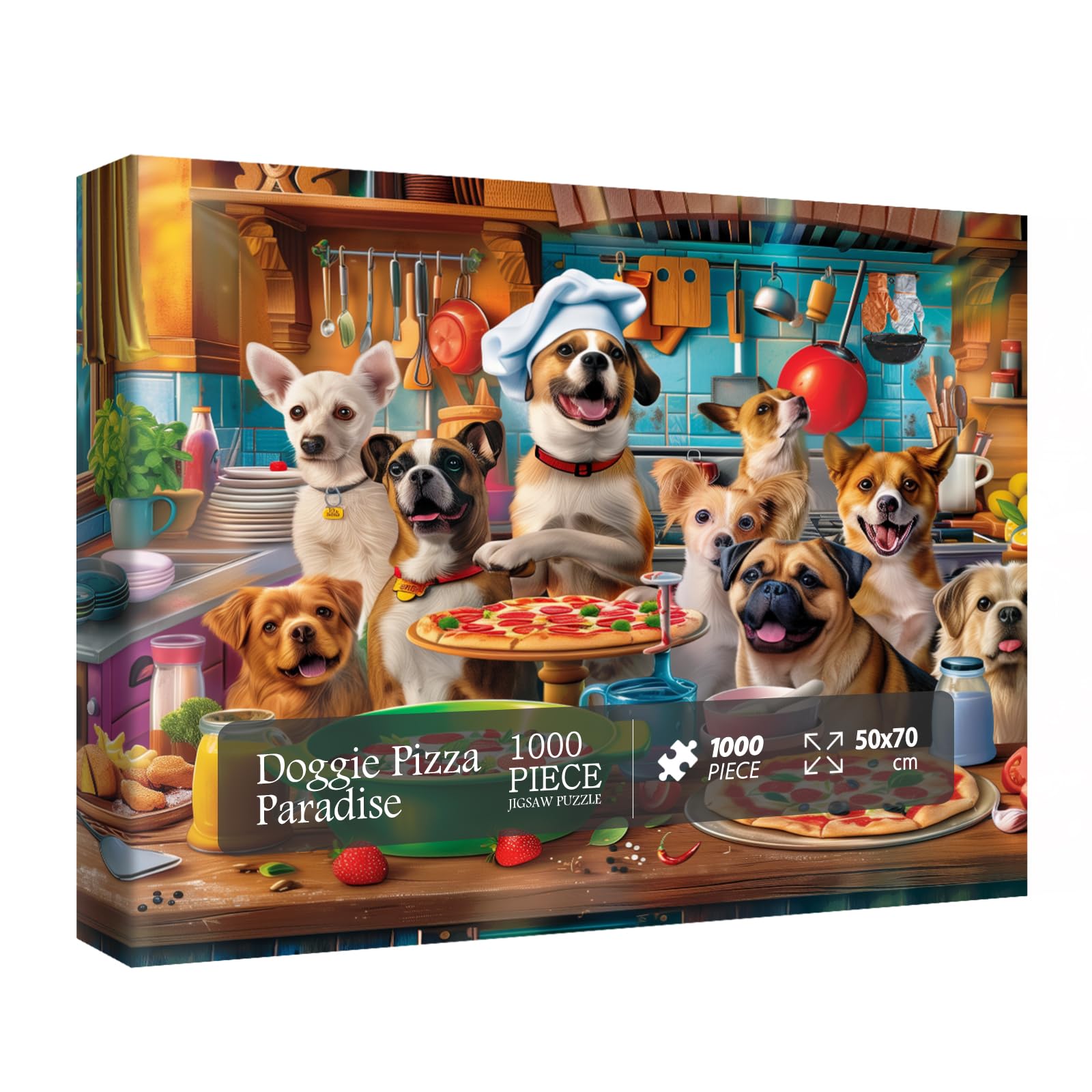 Foto 1 | Rompecabezas Bboldin Dog Puppy Pizza 1000 Piezas Para Adultos - Venta Internacional.