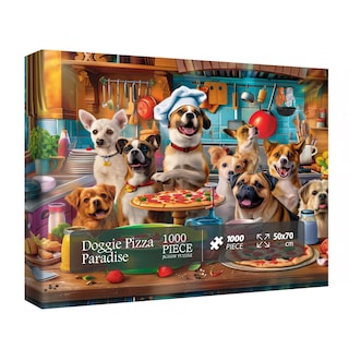 Foto 1 | Rompecabezas Bboldin Dog Puppy Pizza 1000 Piezas Para Adultos - Venta Internacional.