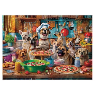 Foto 2 | Rompecabezas Bboldin Dog Puppy Pizza 1000 Piezas Para Adultos - Venta Internacional.