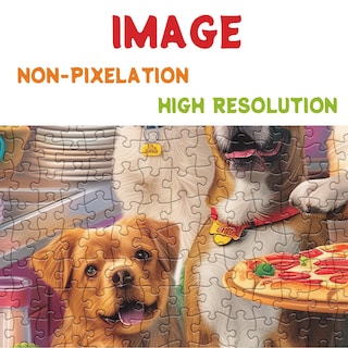 Foto 3 | Rompecabezas Bboldin Dog Puppy Pizza 1000 Piezas Para Adultos - Venta Internacional.