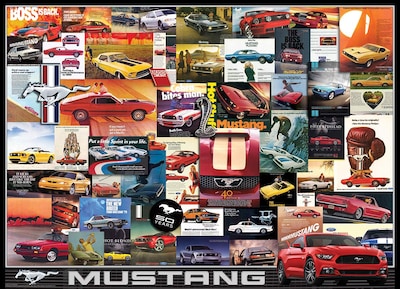 Foto 2 | Rompecabezas Eurographics Ford Mustang Vintage Ads 1000 Piezas - Venta Internacional.