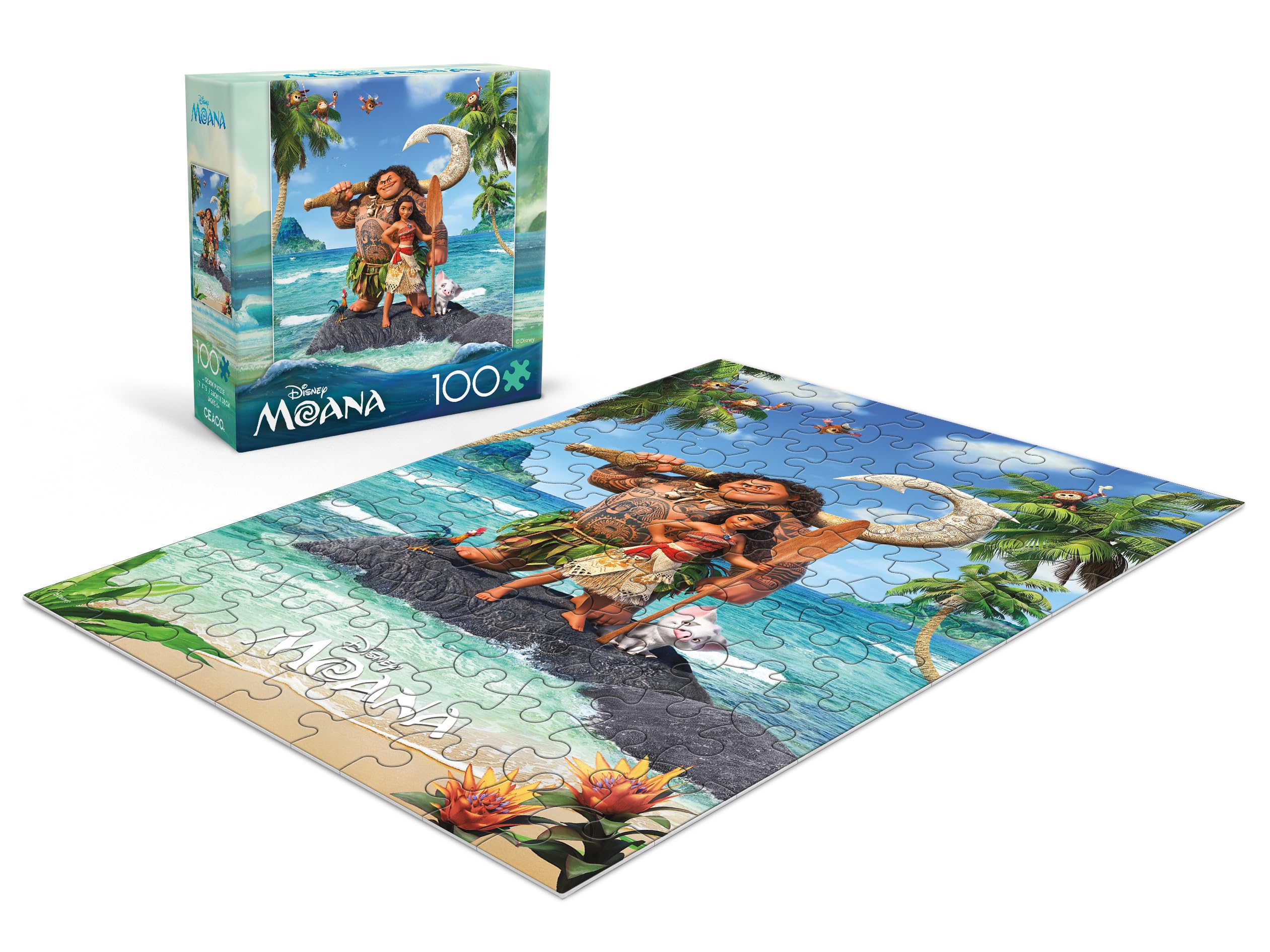 Foto 4 | Rompecabezas Ceaco Disney Moana 100 Piezas - Venta Internacional.