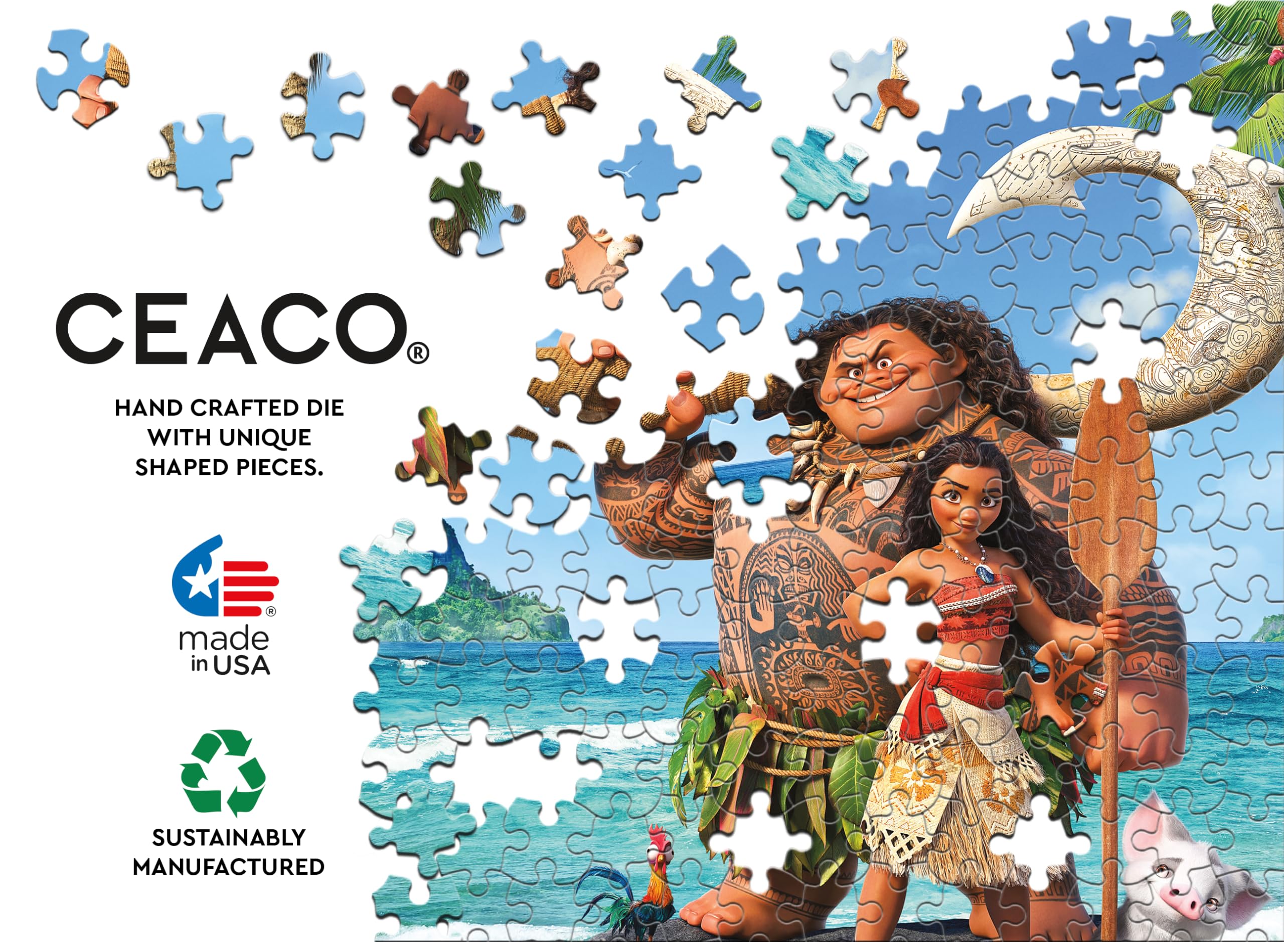 Foto 6 | Rompecabezas Ceaco Disney Moana 100 Piezas - Venta Internacional.