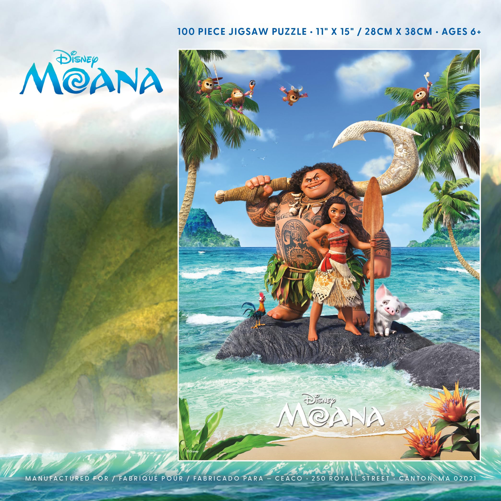 Foto 7 | Rompecabezas Ceaco Disney Moana 100 Piezas - Venta Internacional.