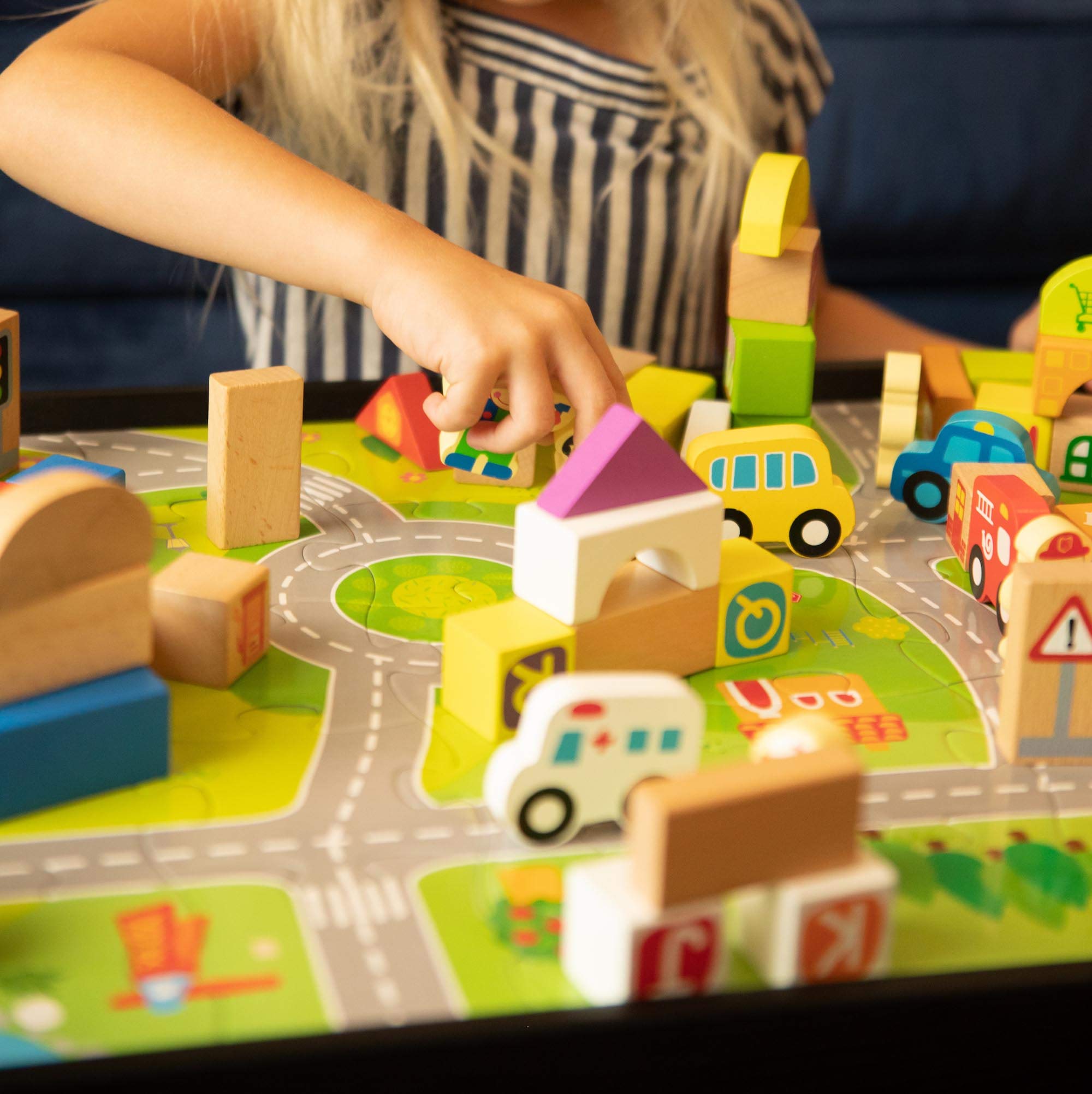 Foto 4 | Juego De Bloques Fat Brain Toys My Town Con Rompecabezas, 35 Piezas - Venta Internacional.